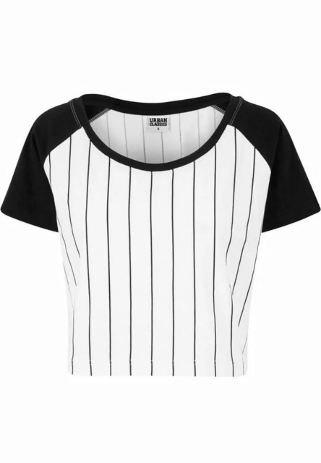 URBAN CLASSICS T-Shirt Urban Classics Damen Ladies Cropped Baseball Tee (1- günstig online kaufen