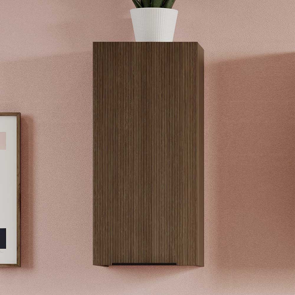 Badschrank Wandschrank in modernem Design - Eiche dunkel günstig online kaufen