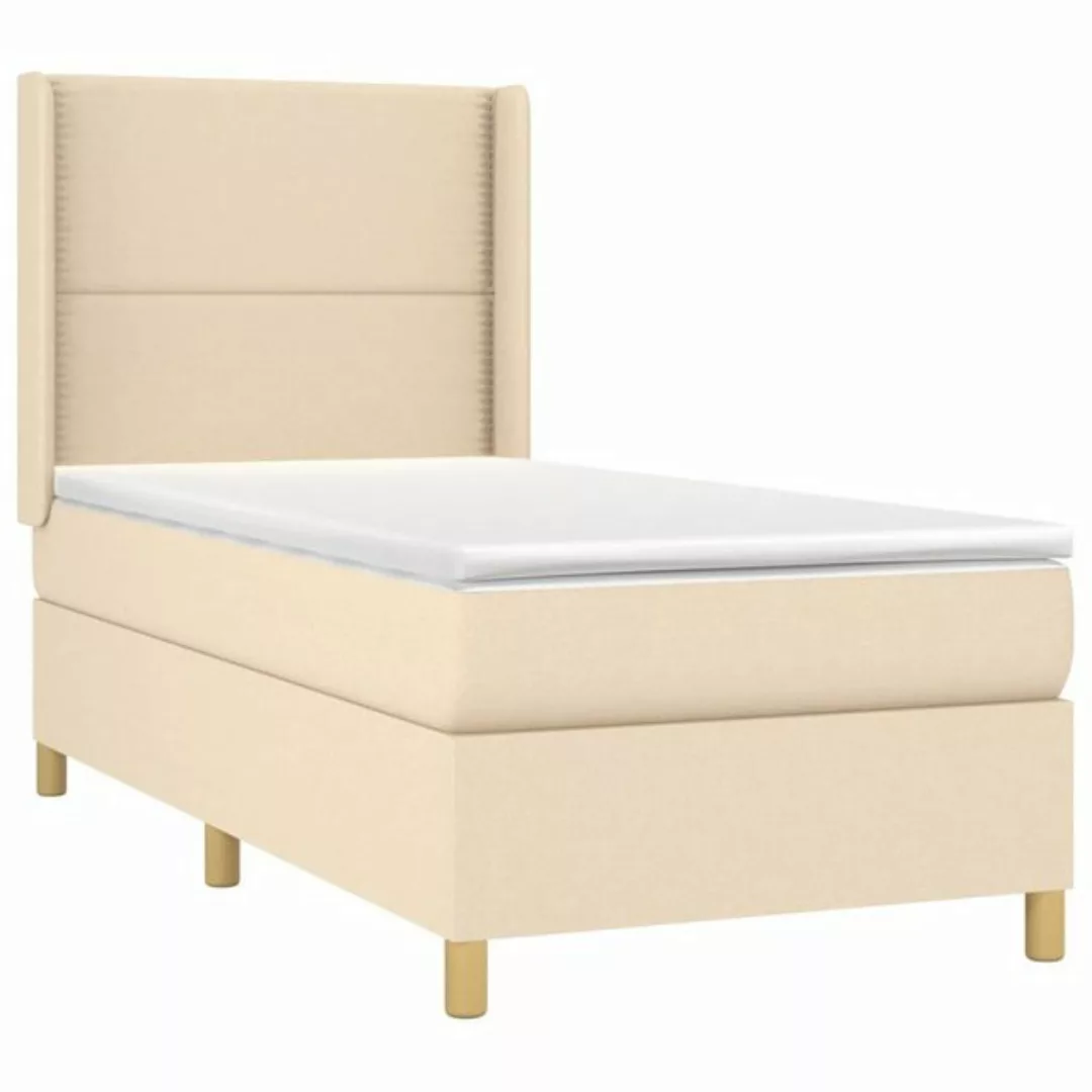 vidaXL Boxspringbett Bett Boxspringbett mit Matratze und LED Stoff (90 x 19 günstig online kaufen