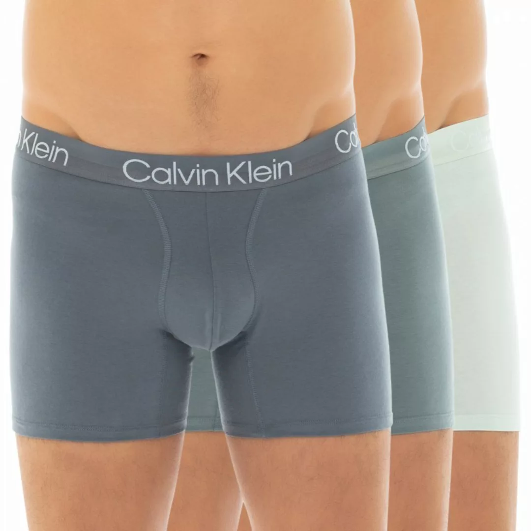 Calvin Klein 3-er Set Boxer Briefs Grau & Mint günstig online kaufen