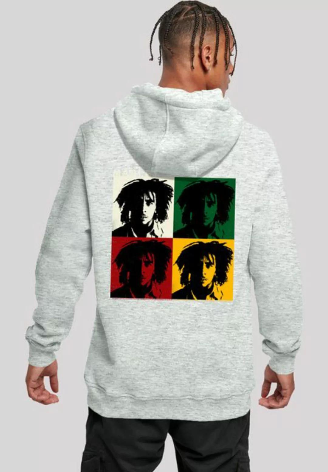 F4NT4STIC Kapuzenpullover Bob Marley Colour Blocks Two Sleeves Reggae Music günstig online kaufen