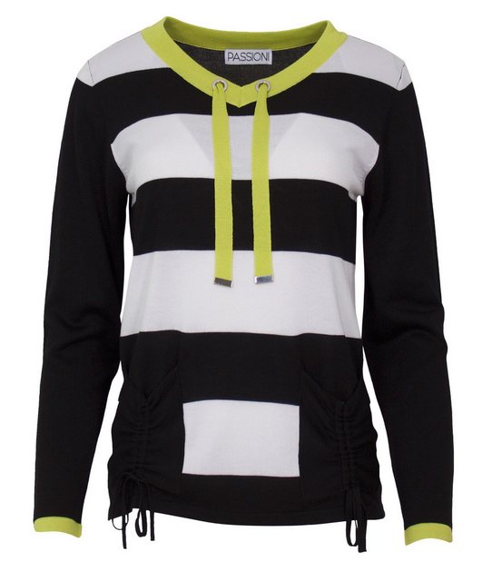 Passioni Strickpullover Color Blocking Pullover gestreift günstig online kaufen