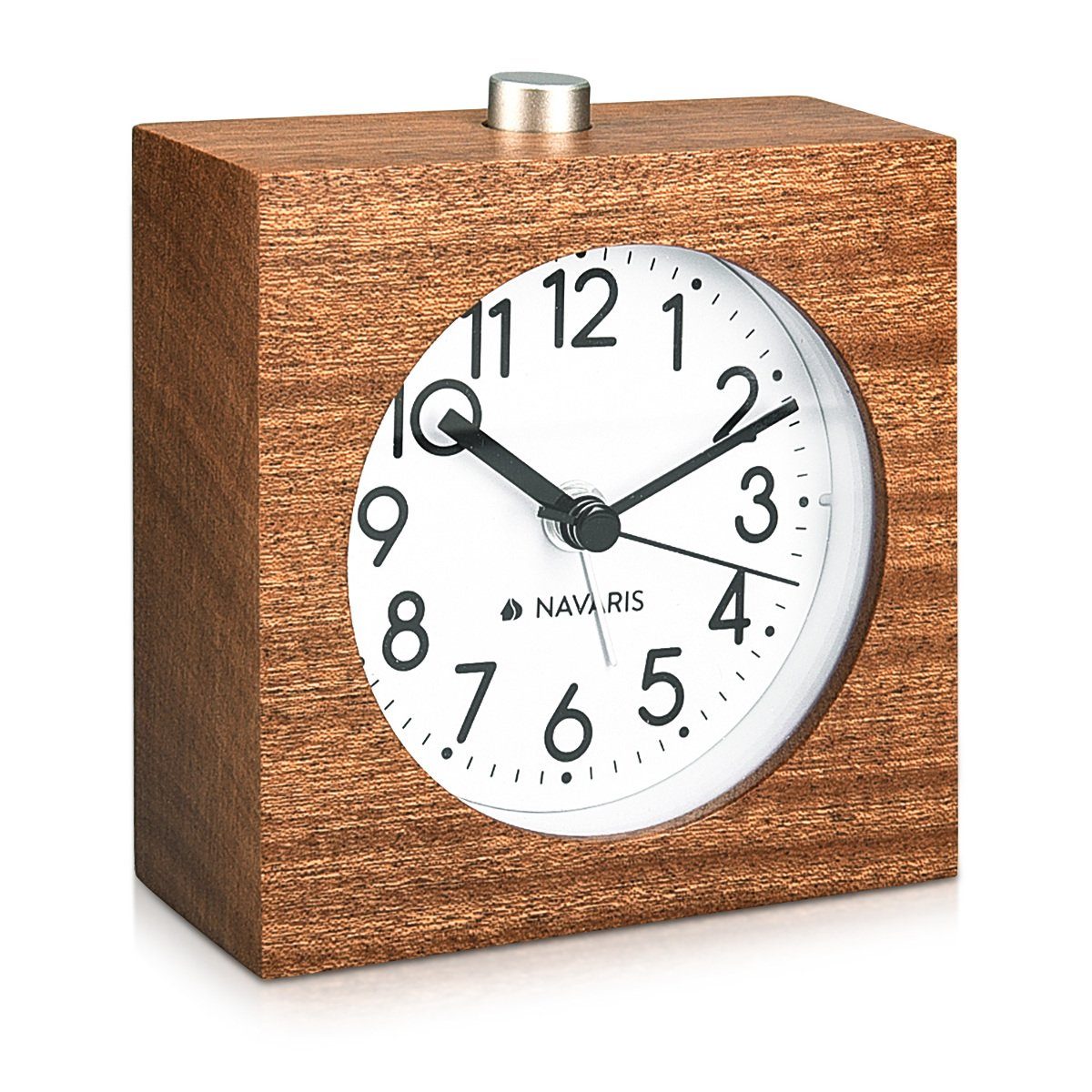 Navaris Wecker Holz Wecker mit Snooze günstig online kaufen