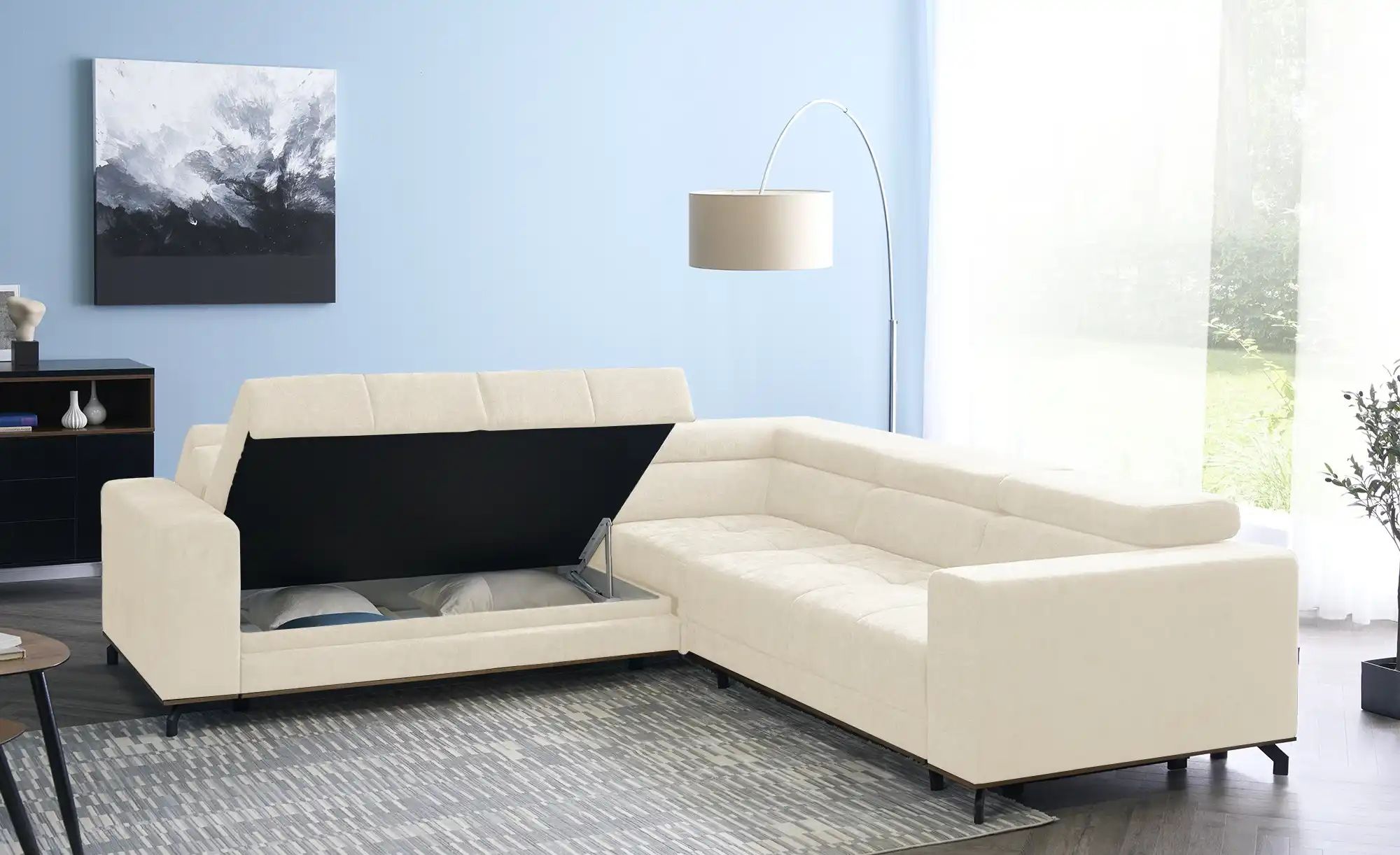 smart Ecksofa   Patricia ¦ creme ¦ Maße (cm): B: 269 H: 74 T: 269.0 Polster günstig online kaufen