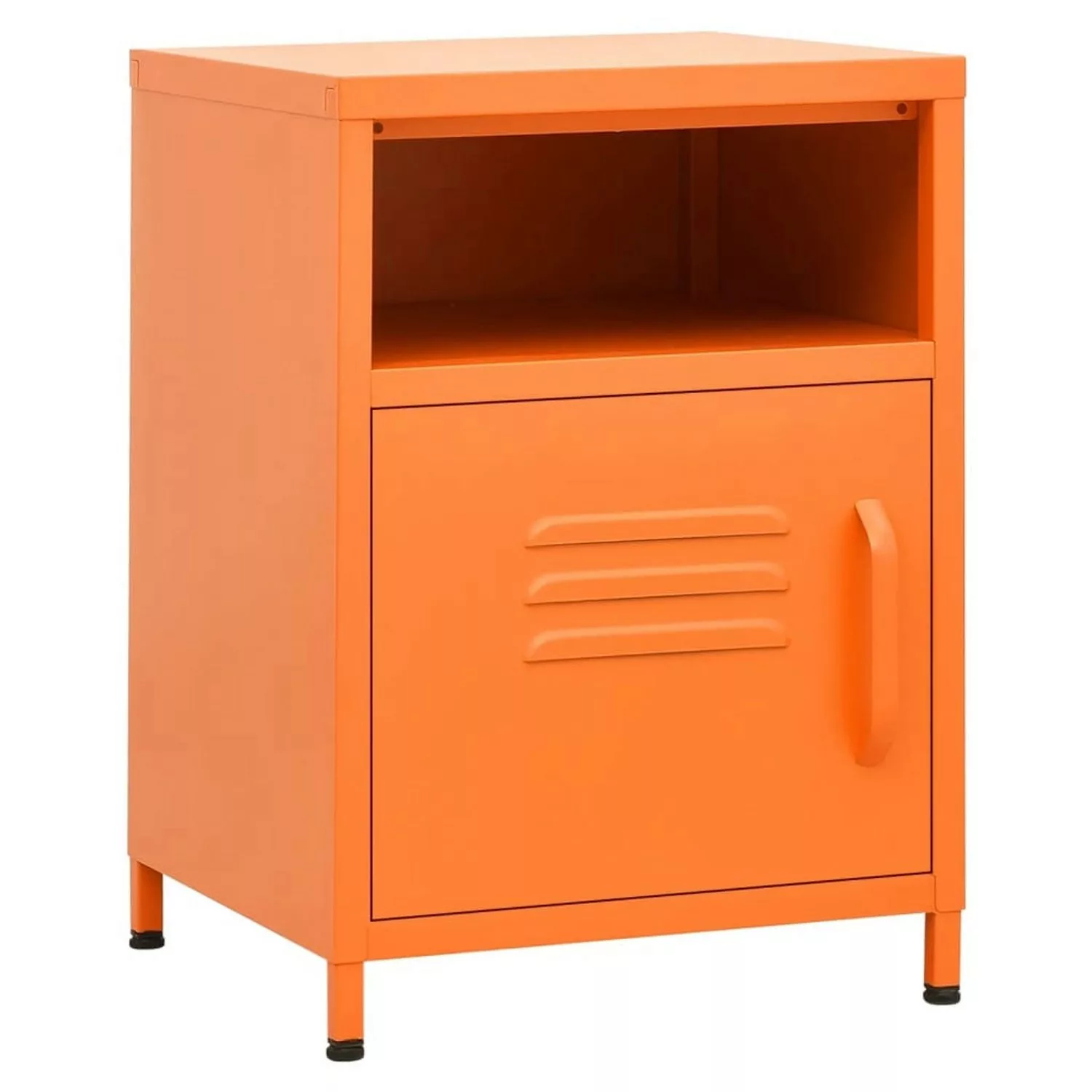 vidaXL Nachttisch Orange 35x35x51 cm Stahl Modell 1 günstig online kaufen