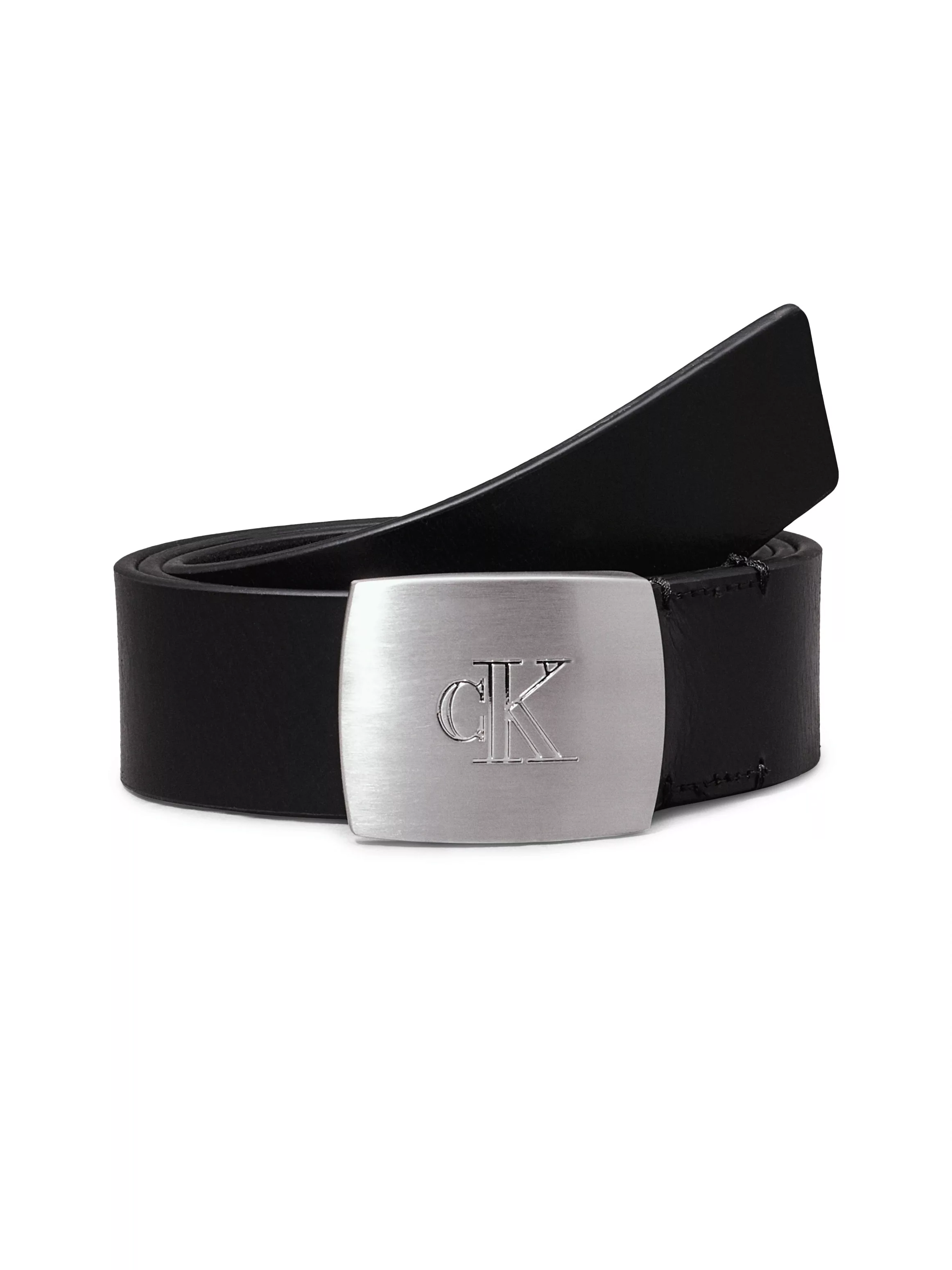 Calvin Klein Jeans Ledergürtel "LEATHER CLAMP BUCKLE 38MM", mit Logoprägung günstig online kaufen