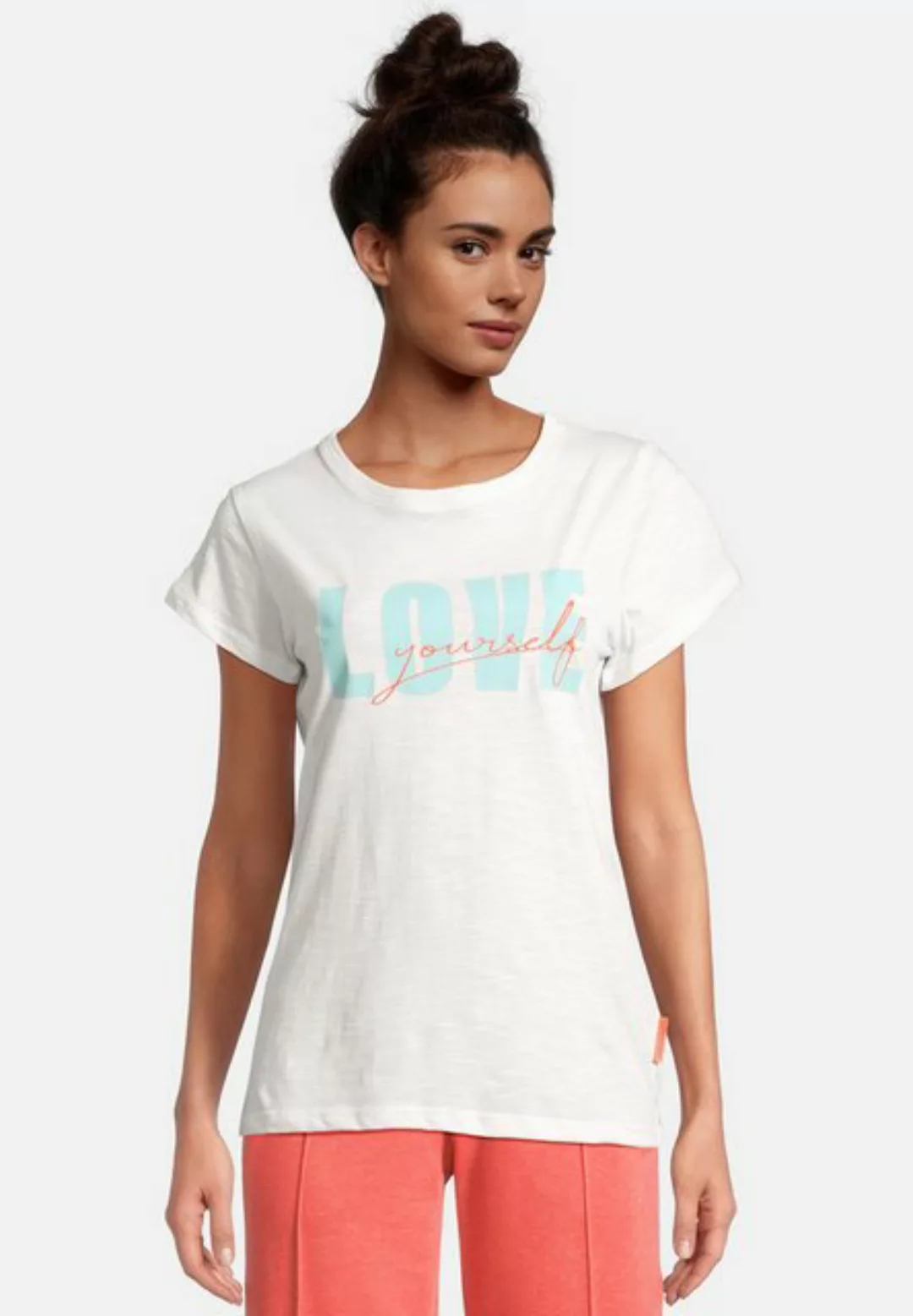 salzhaut T-Shirt Damen Kurzarm-Shirt Rebbedi mit Love-Yourself-Print aus Ba günstig online kaufen