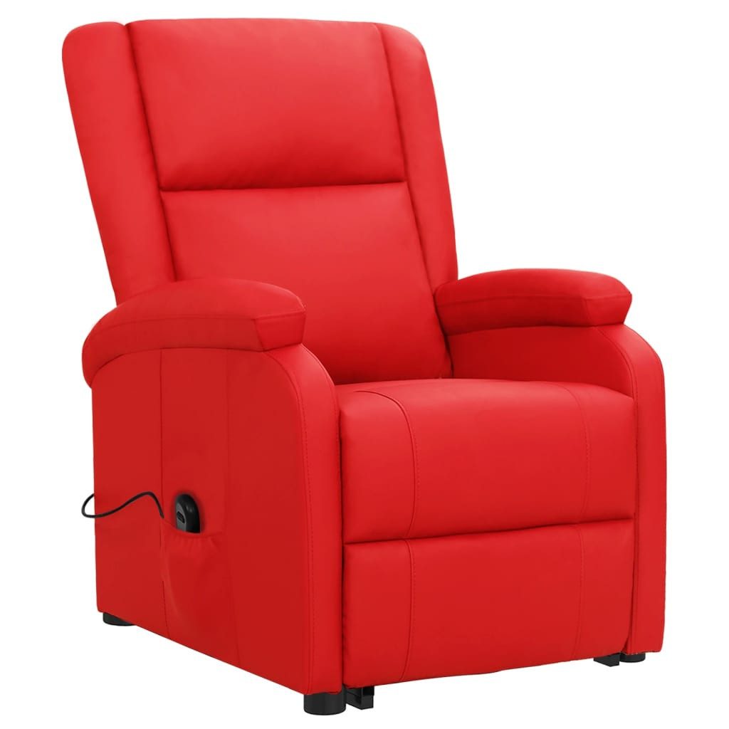 vidaXL Sessel Aufstehsessel Rot Kunstleder (1-St) günstig online kaufen