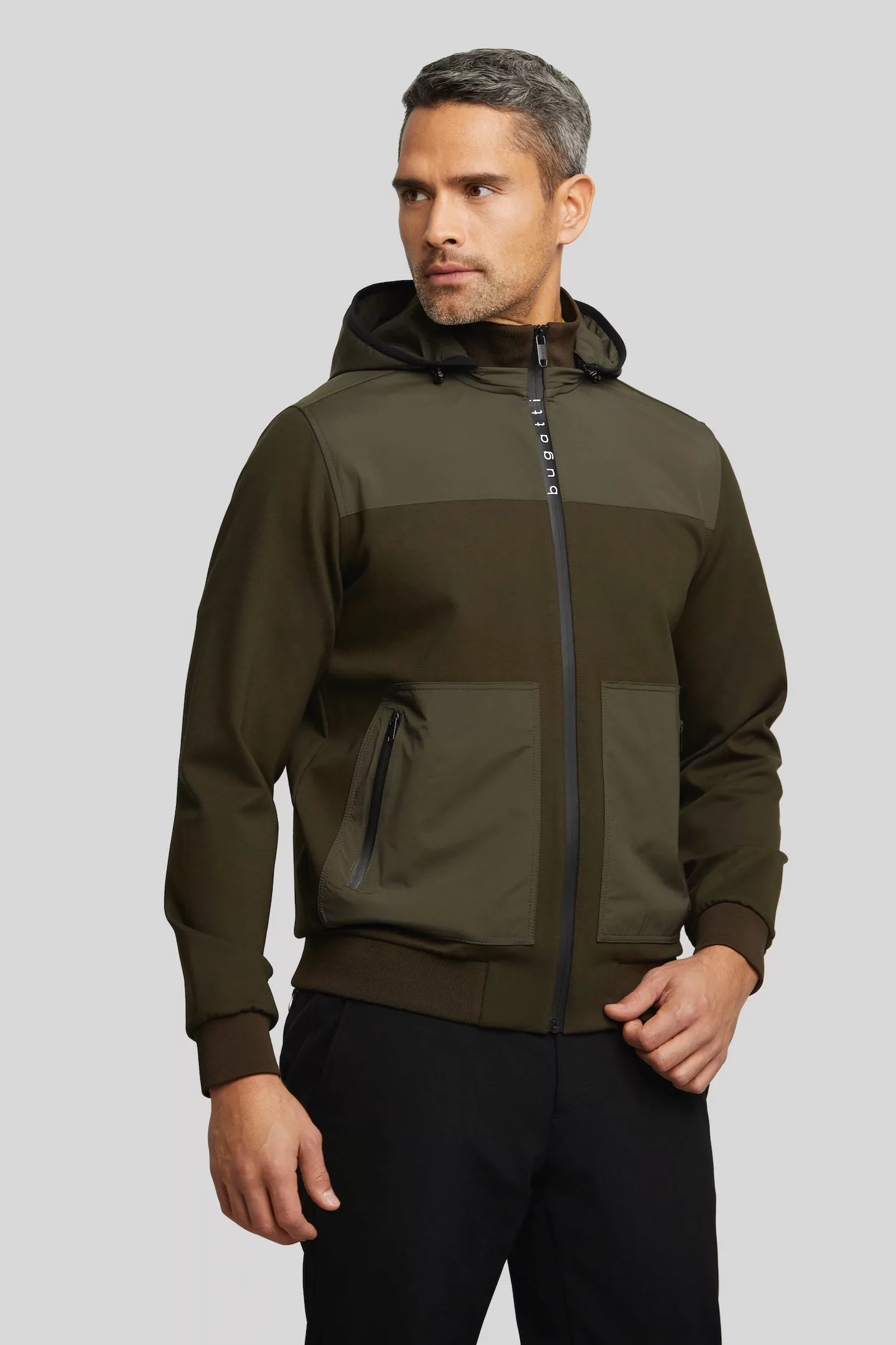 bugatti Sweatjacke, in Stepp-Optik günstig online kaufen