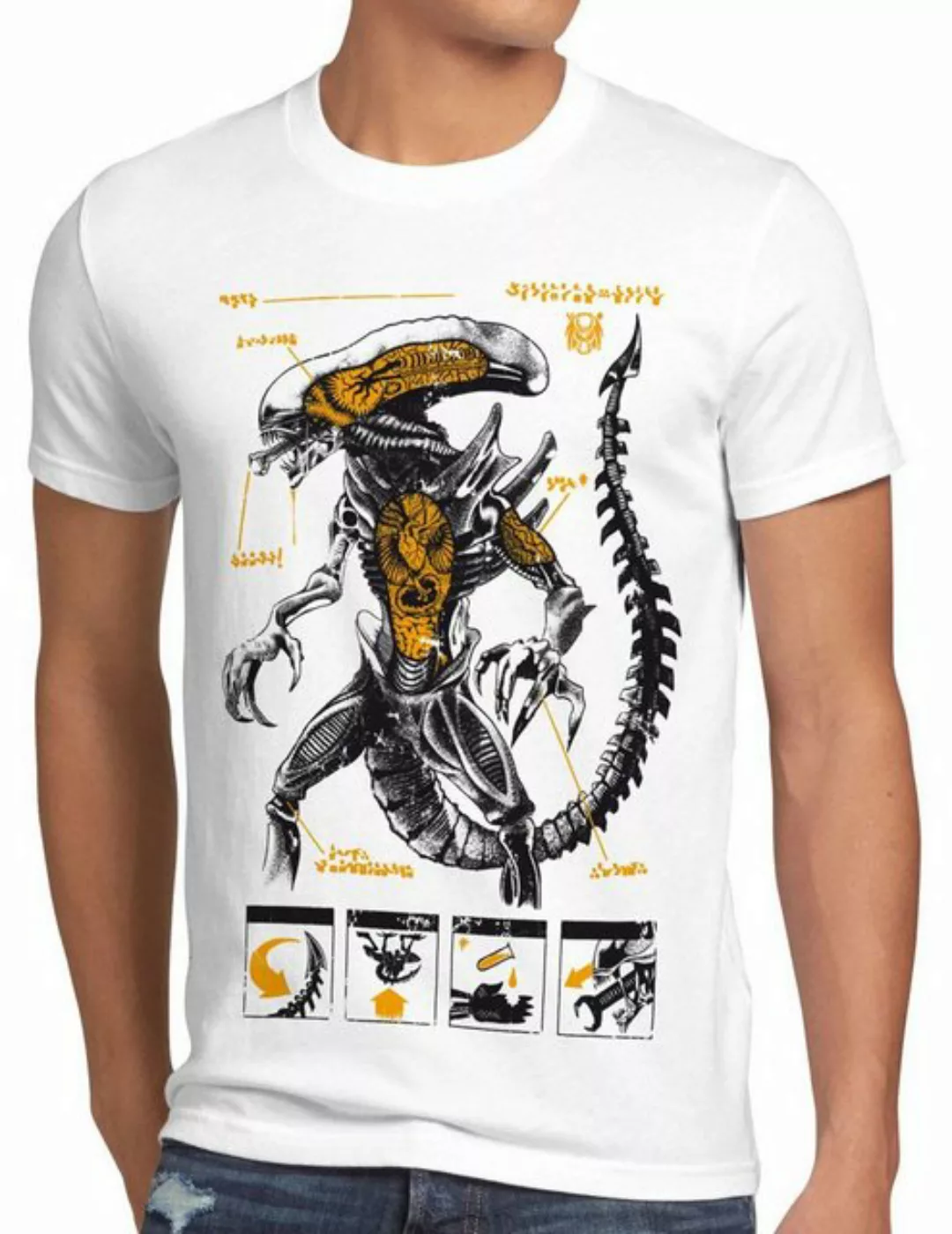 style3 Print-Shirt Herren T-Shirt Alien Xenomorph ripley kino ridley scott günstig online kaufen
