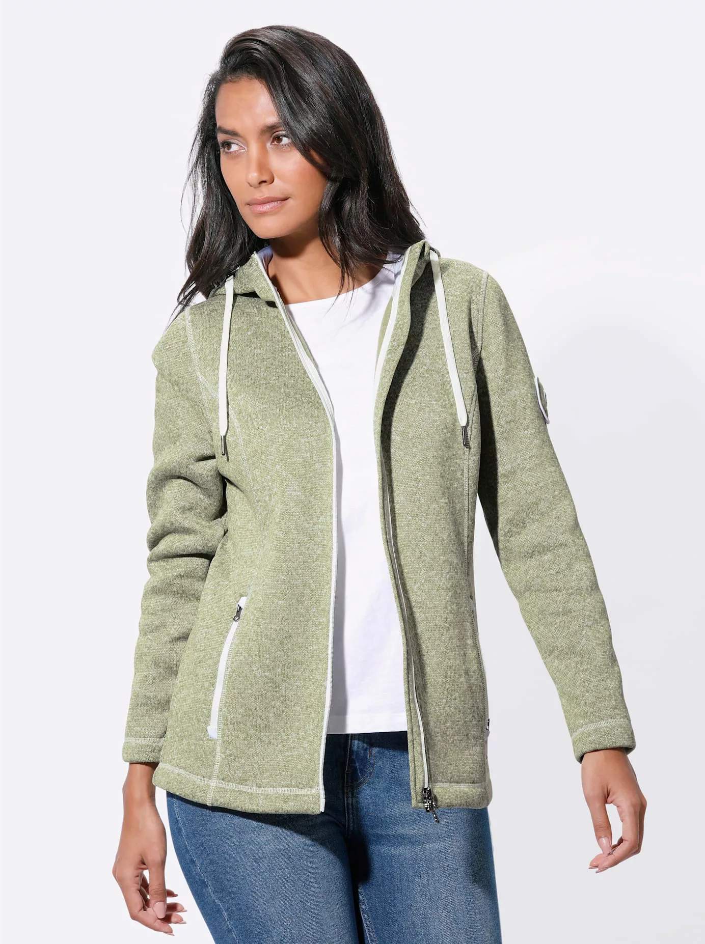 Casual Looks Strickfleecejacke günstig online kaufen