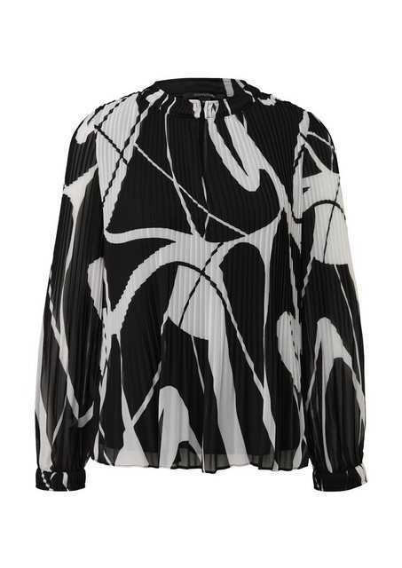 Comma Langarmbluse Bluse mit Plisseefalten günstig online kaufen