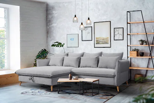 exxpo - sofa fashion Ecksofa "WALPY", L-Form, wahlweise mit Bettfunktion un günstig online kaufen