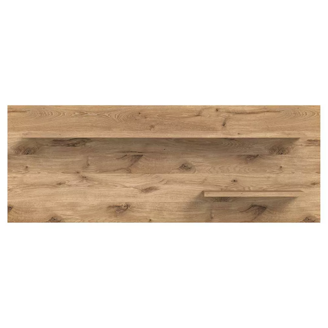 Wandregal Hängeregal in Wildeichefarben 160 cm breit günstig online kaufen