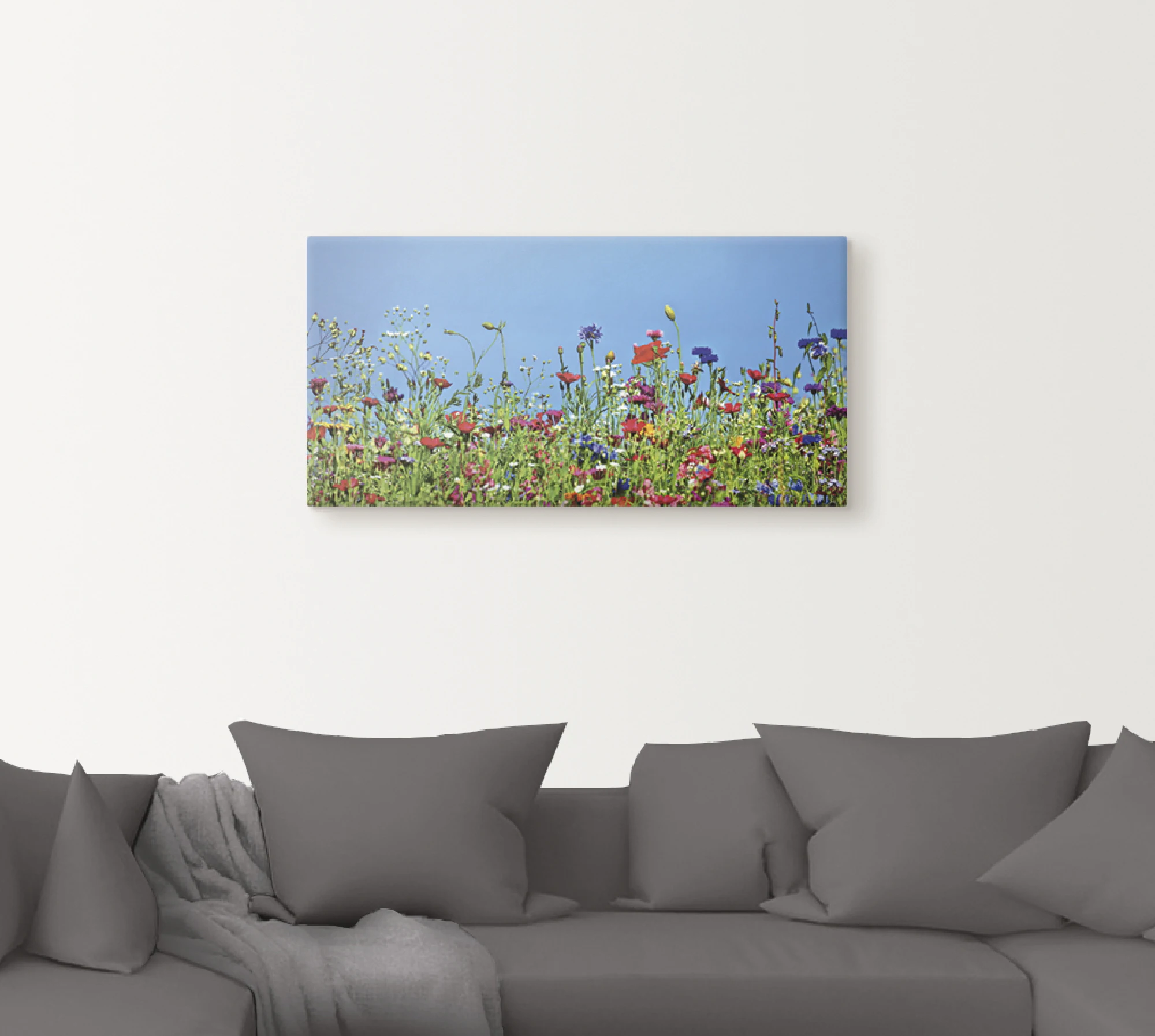 Artland Wandbild "Blumenwiese II", Blumenwiese, (1 St.), als Leinwandbild, günstig online kaufen