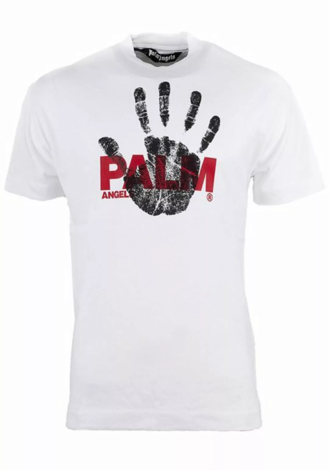 PALM ANGELS T-Shirt Palm Angels T-Shirt Classic Tee White Red günstig online kaufen