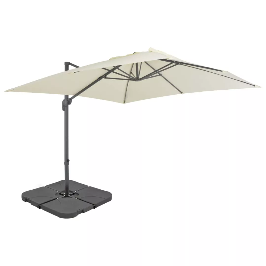 Sonnenschirm Mit Schirmständer Sand günstig online kaufen