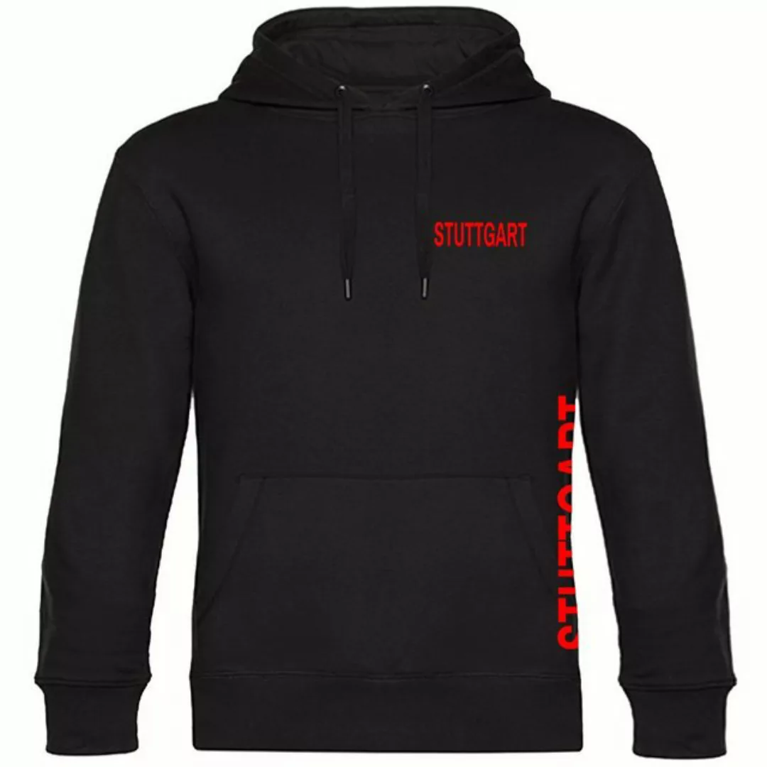 multifanshop Kapuzensweatshirt Stuttgart - Brust & Seite - Pullover günstig online kaufen