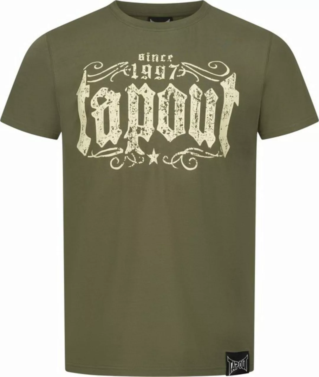 TAPOUT T-Shirt Crashed T-Shirt normale Passform günstig online kaufen