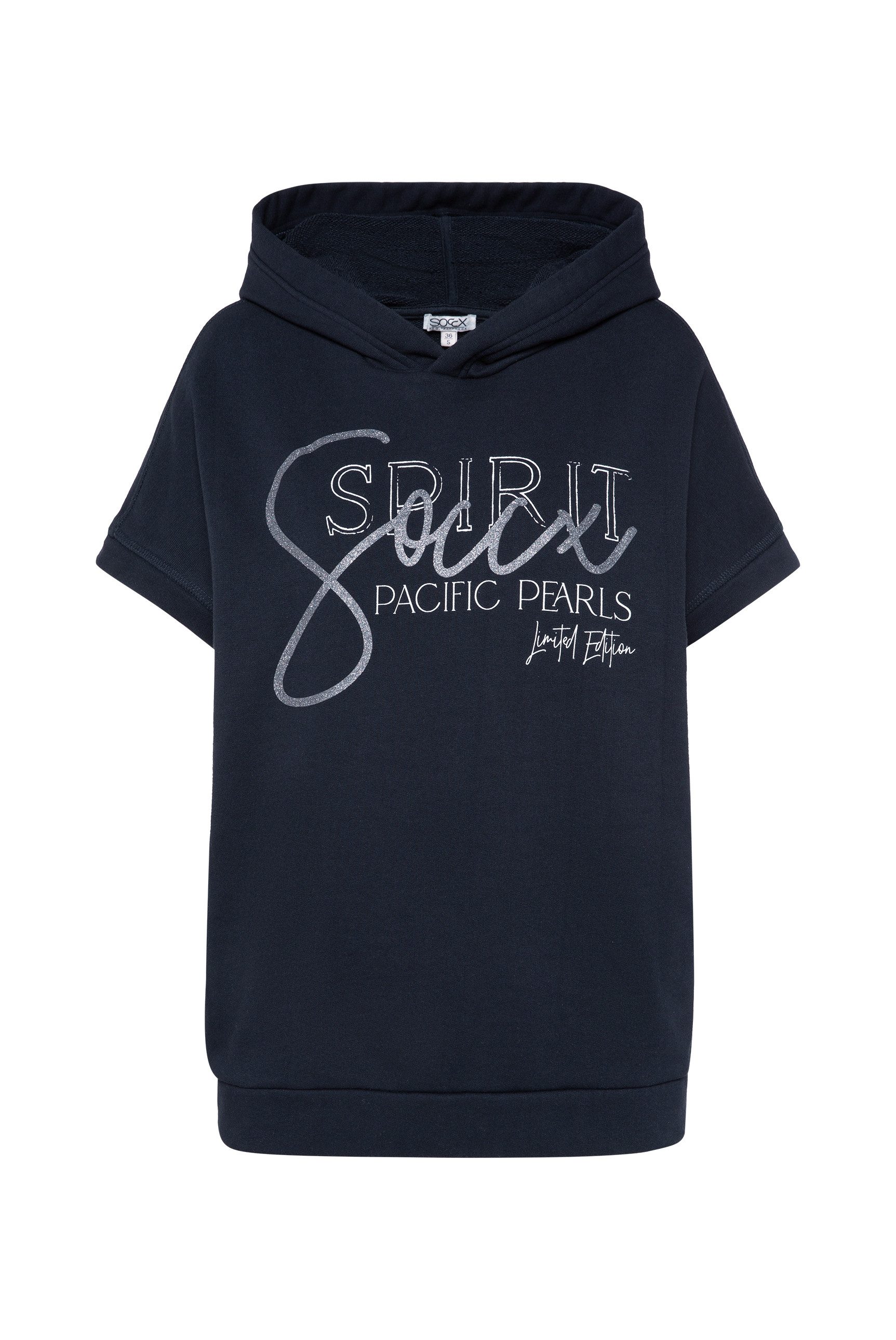 SOCCX Kapuzensweatshirt mit Gummizug im Saum günstig online kaufen