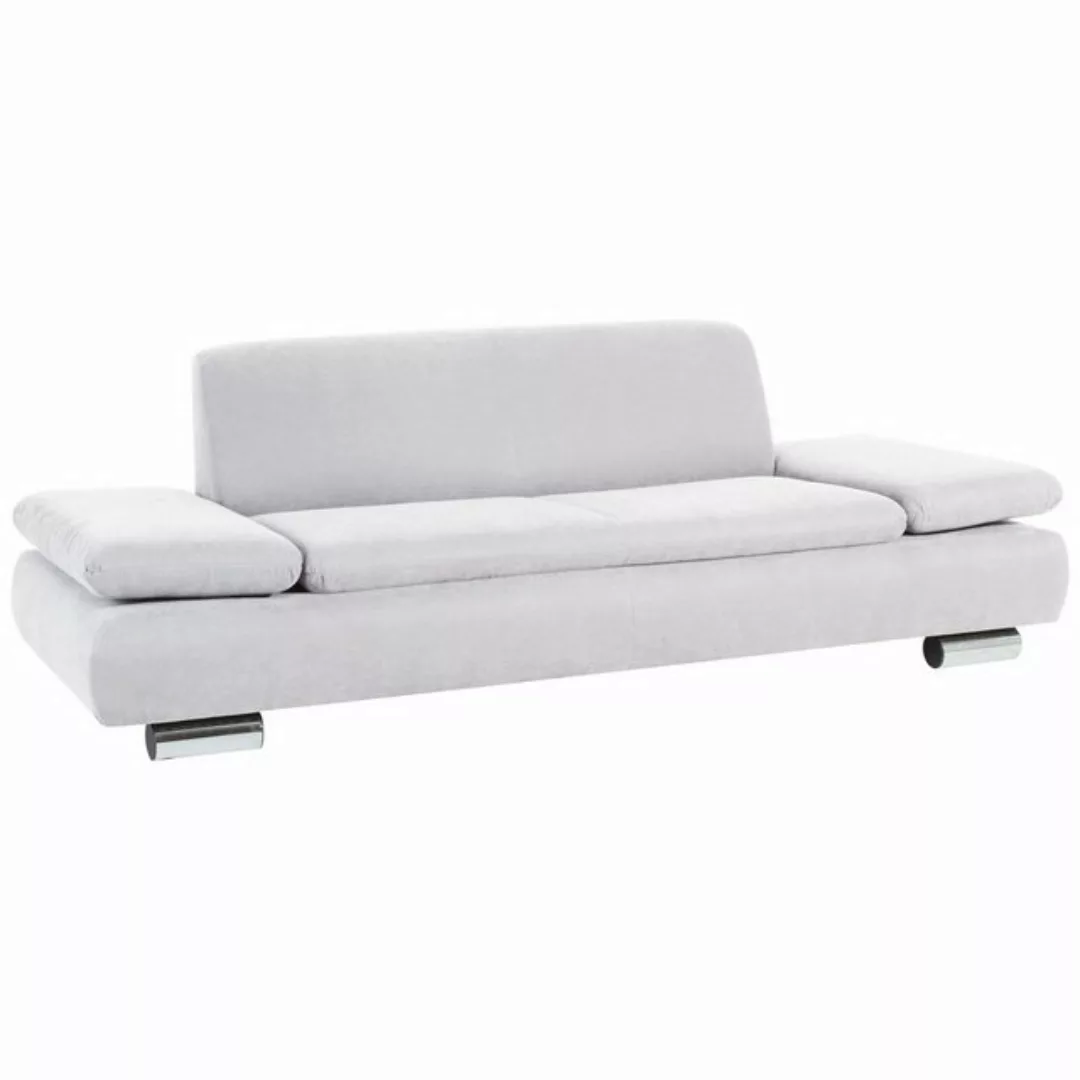 58 aufm Kessel Sofa 2,5-Sitzer Kaye Bezug Veloursstoff Metallfuß verchromt günstig online kaufen