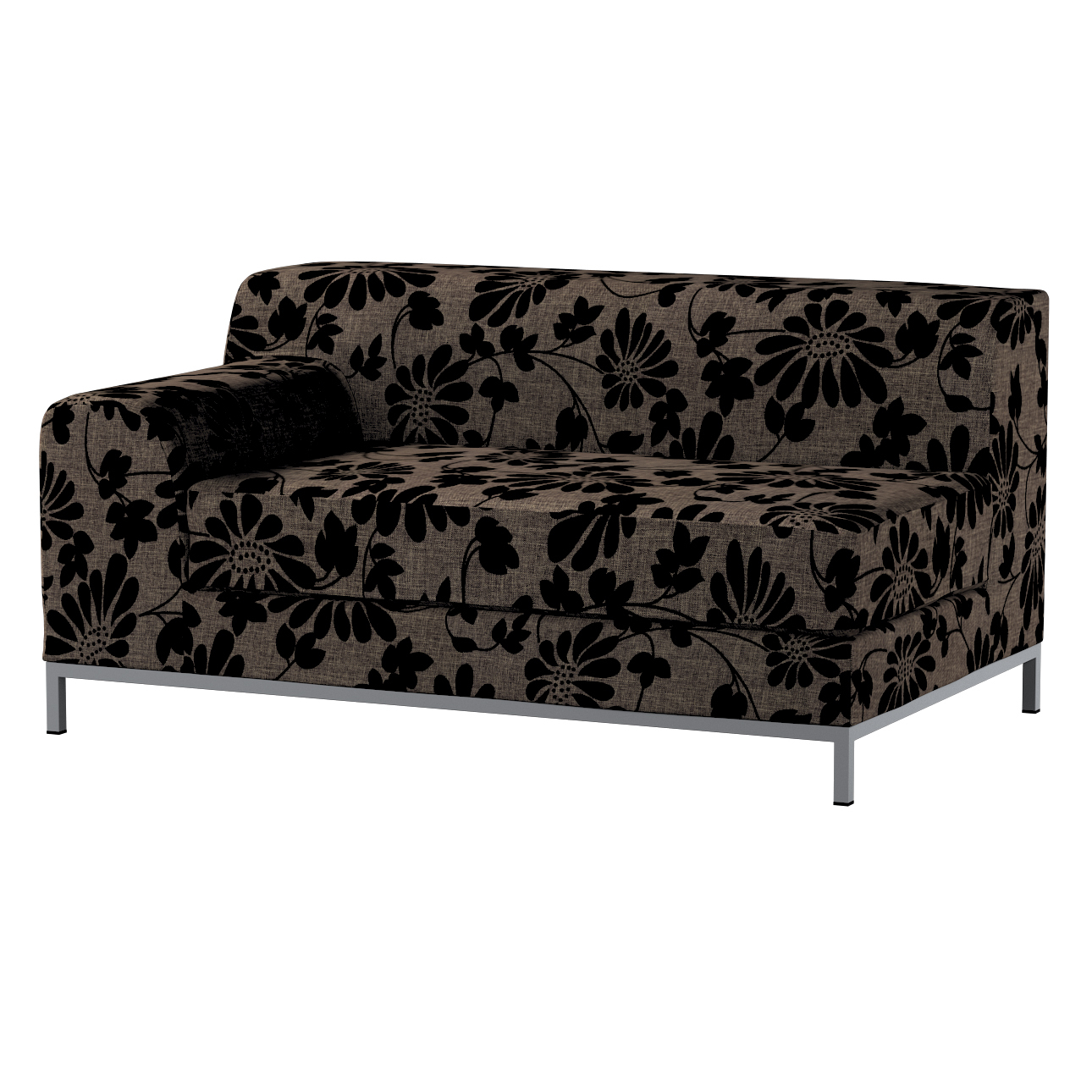 Bezug für Kramfors 2-Sitzer Sofa, Lehne links, braun-schwarz, Bezug für Kra günstig online kaufen