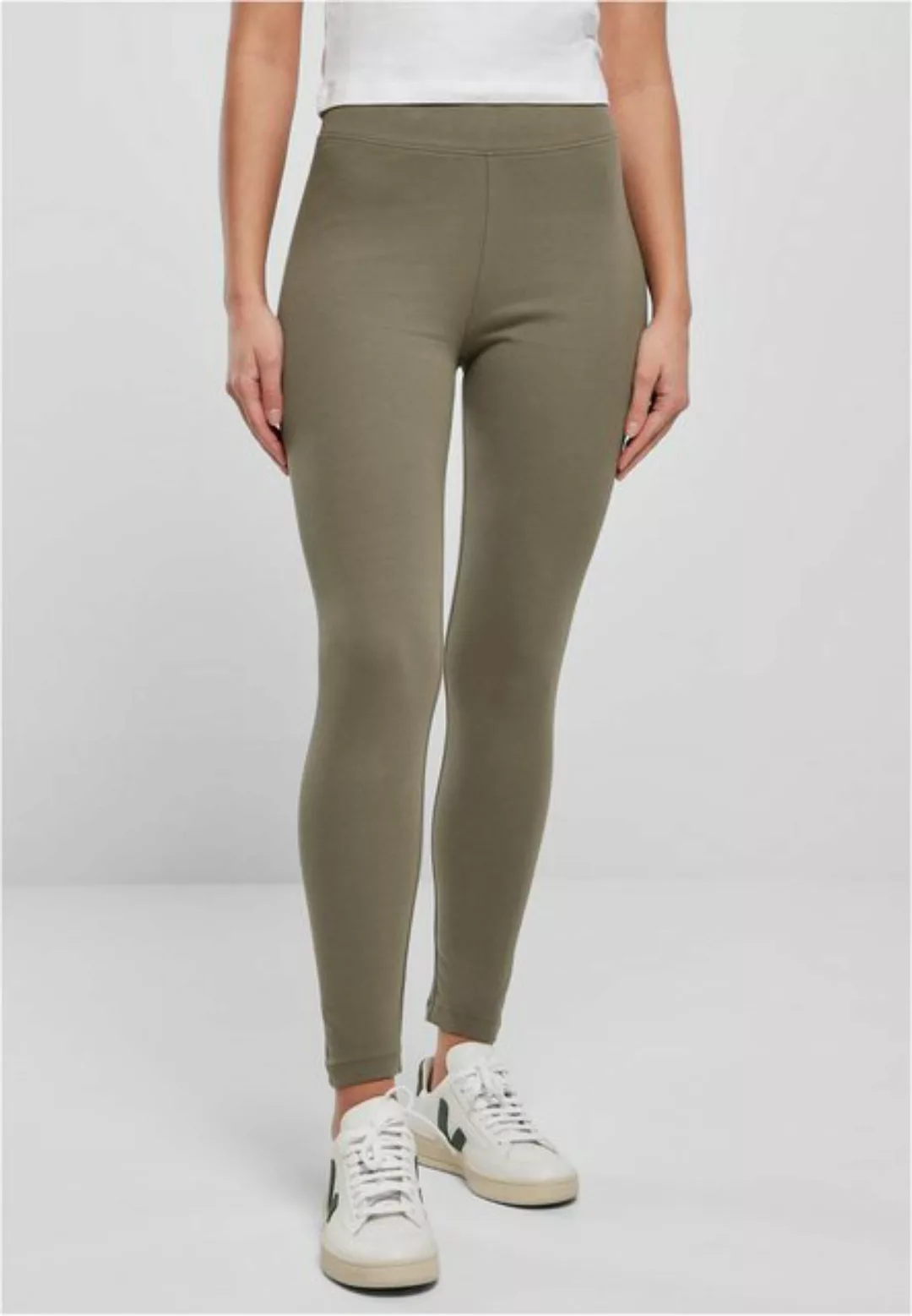 URBAN CLASSICS Leggings TB2633 - Ladies High Waist Jersey Leggings olive 3X günstig online kaufen