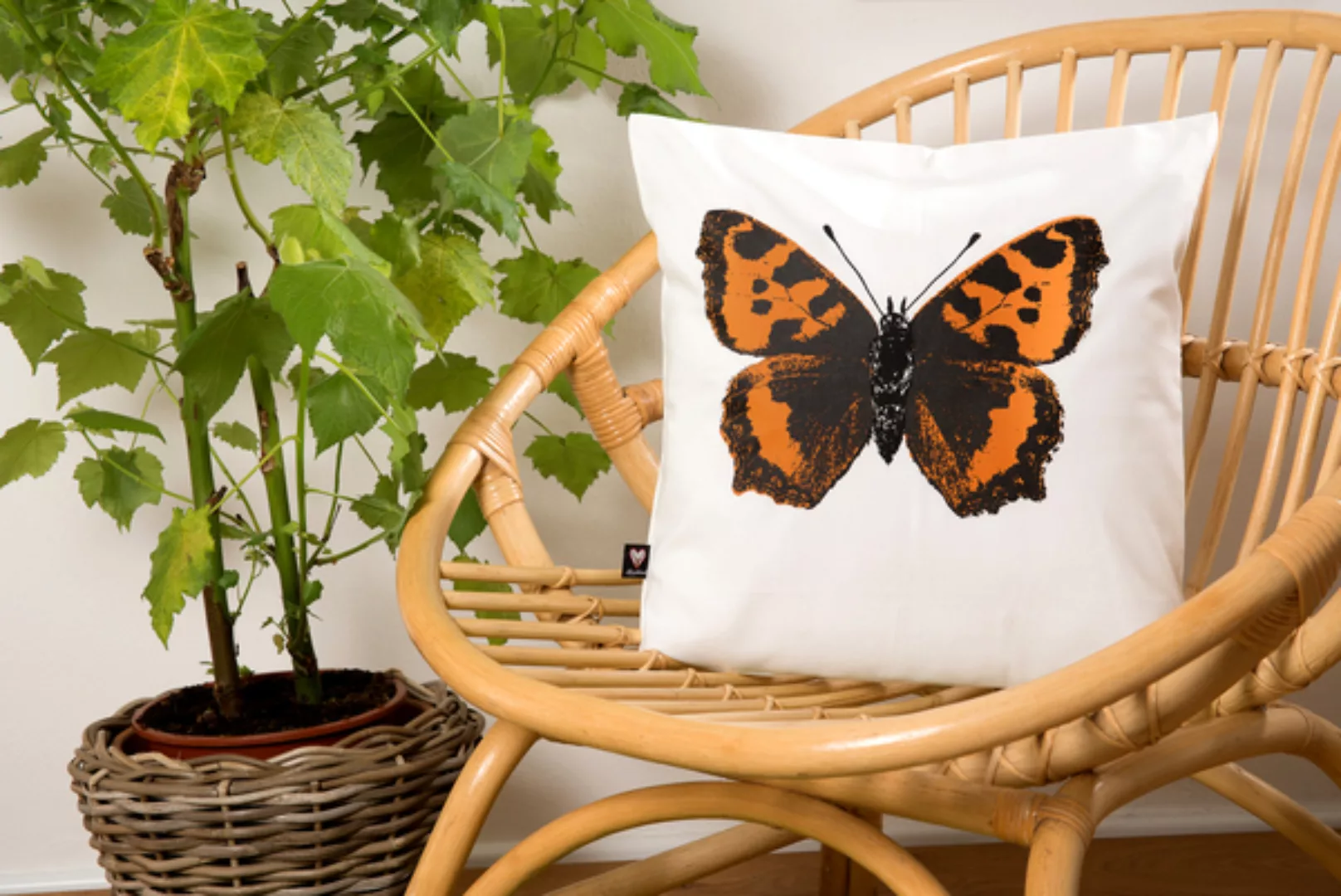 Bio-kissenbezug 'Schmetterling' 40*40cm günstig online kaufen