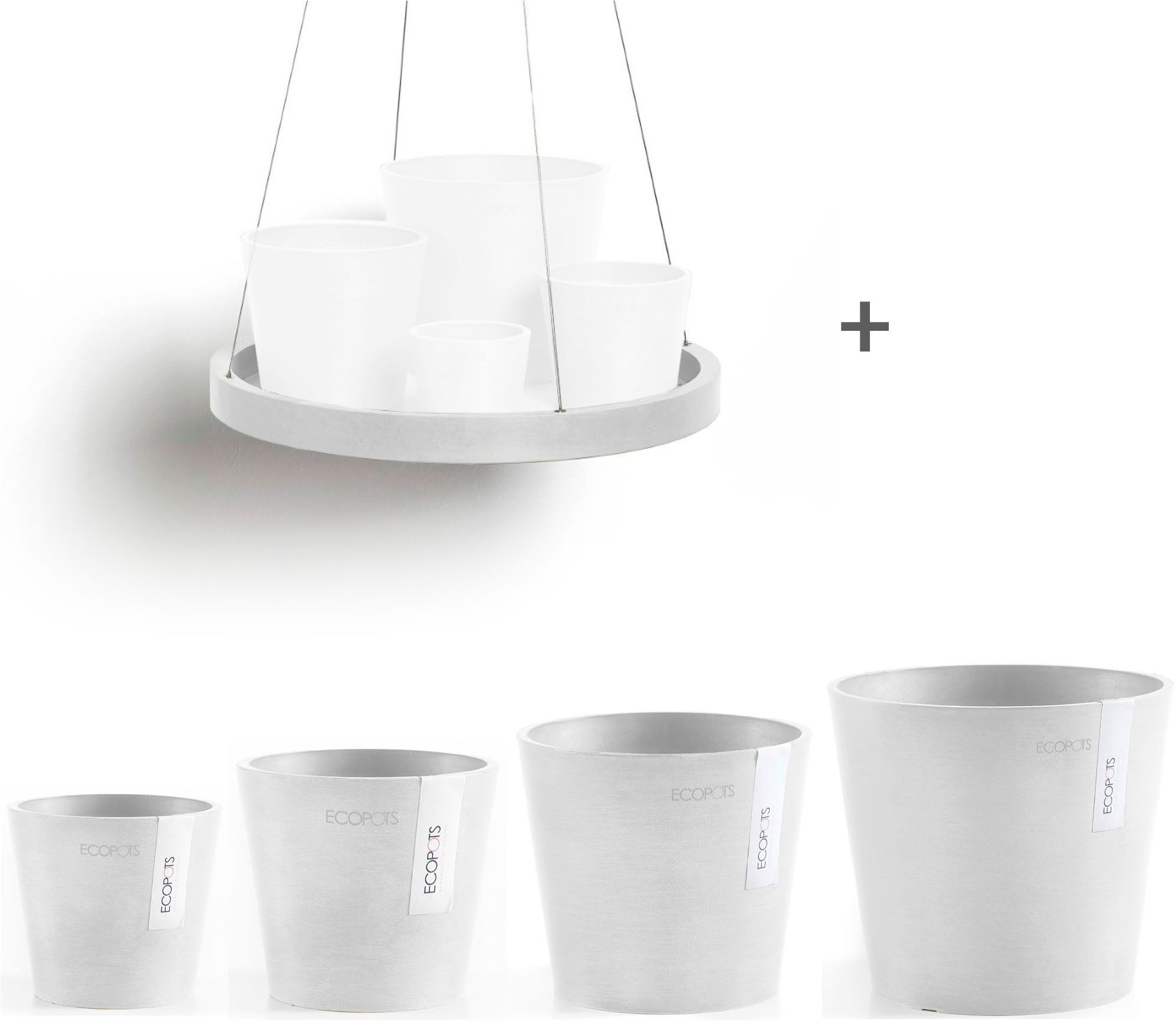 ECOPOTS Blumentopf Amsterdam Mini (Set, 4 günstig online kaufen