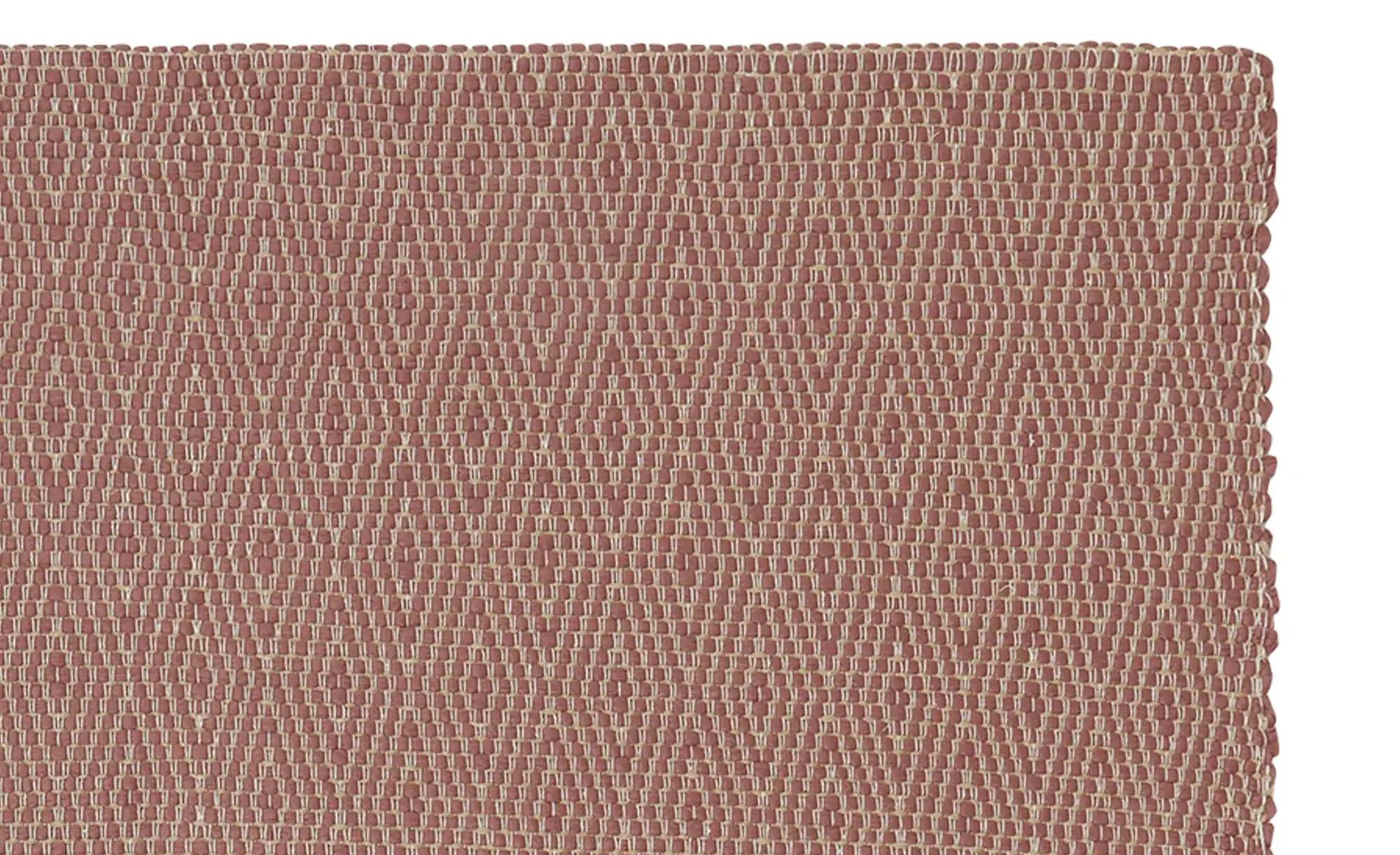 URBANARA Webteppich  Padrelo ¦ rosa/pink ¦ Synthetische Fasern,Jute ¦ Maße günstig online kaufen