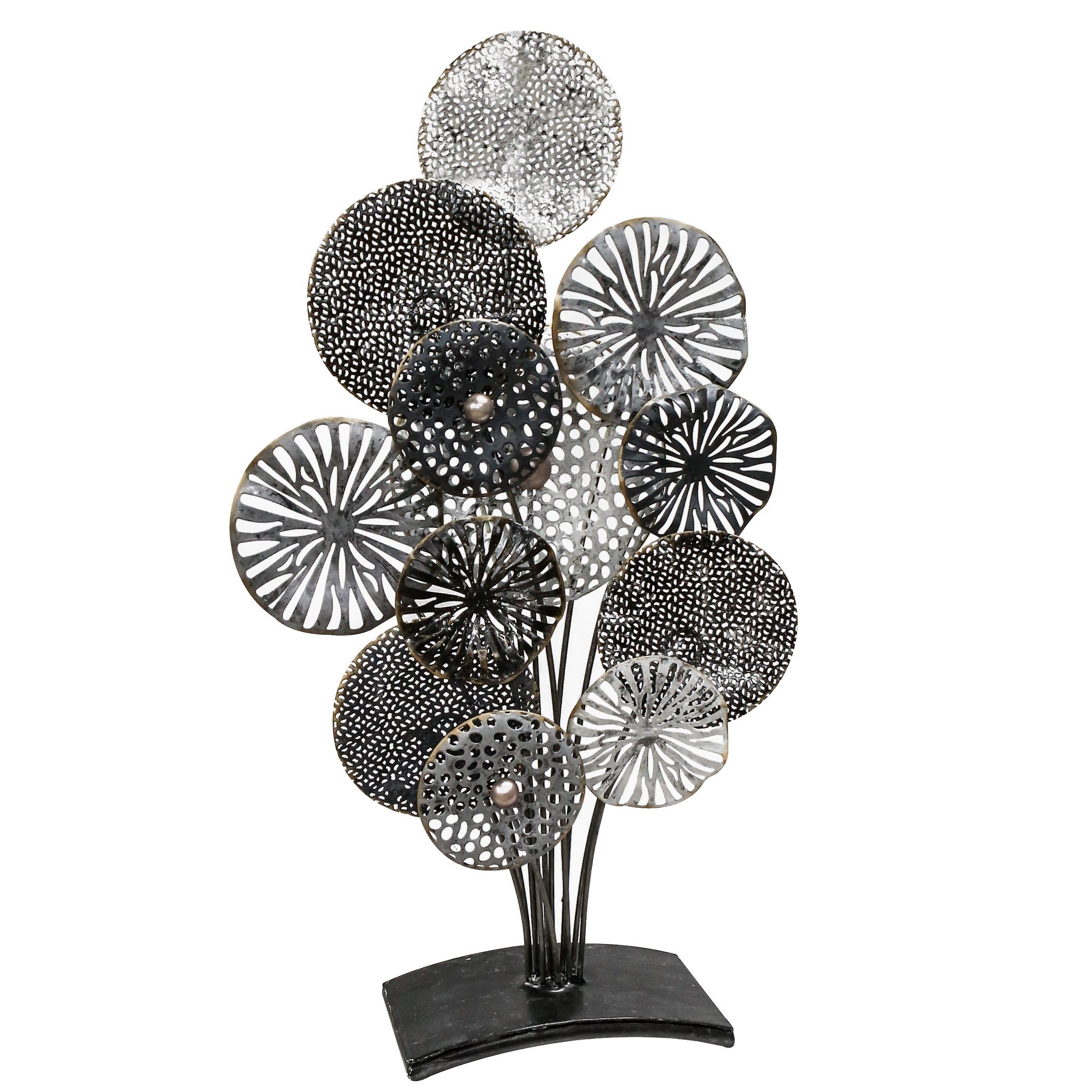 GILDE Skulptur CIRCOLO Standdekoration - grau, günstig online kaufen
