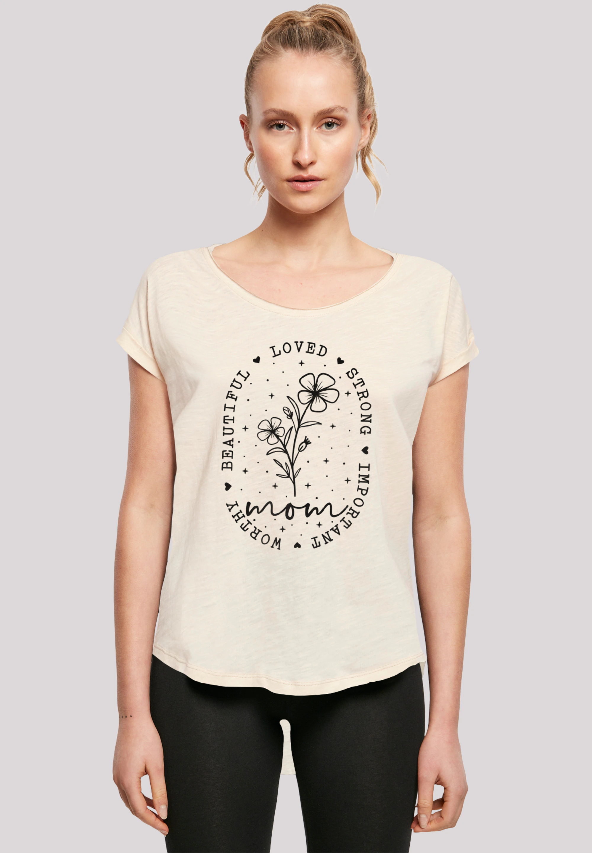 F4NT4STIC T-Shirt "Mothers Day Black Art Print for Mom Best Mom Ever", Prem günstig online kaufen
