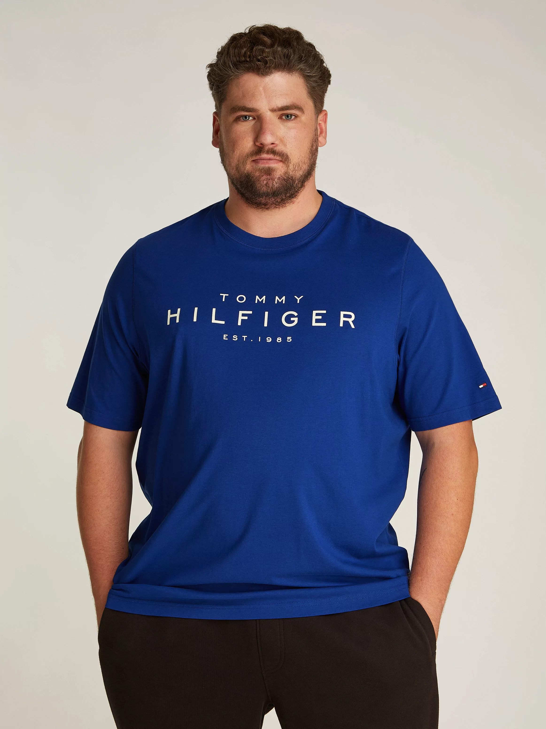 Tommy Hilfiger Big & Tall Rundhalsshirt BT-BIG RWB HILFIGER TEE-B in Großen günstig online kaufen