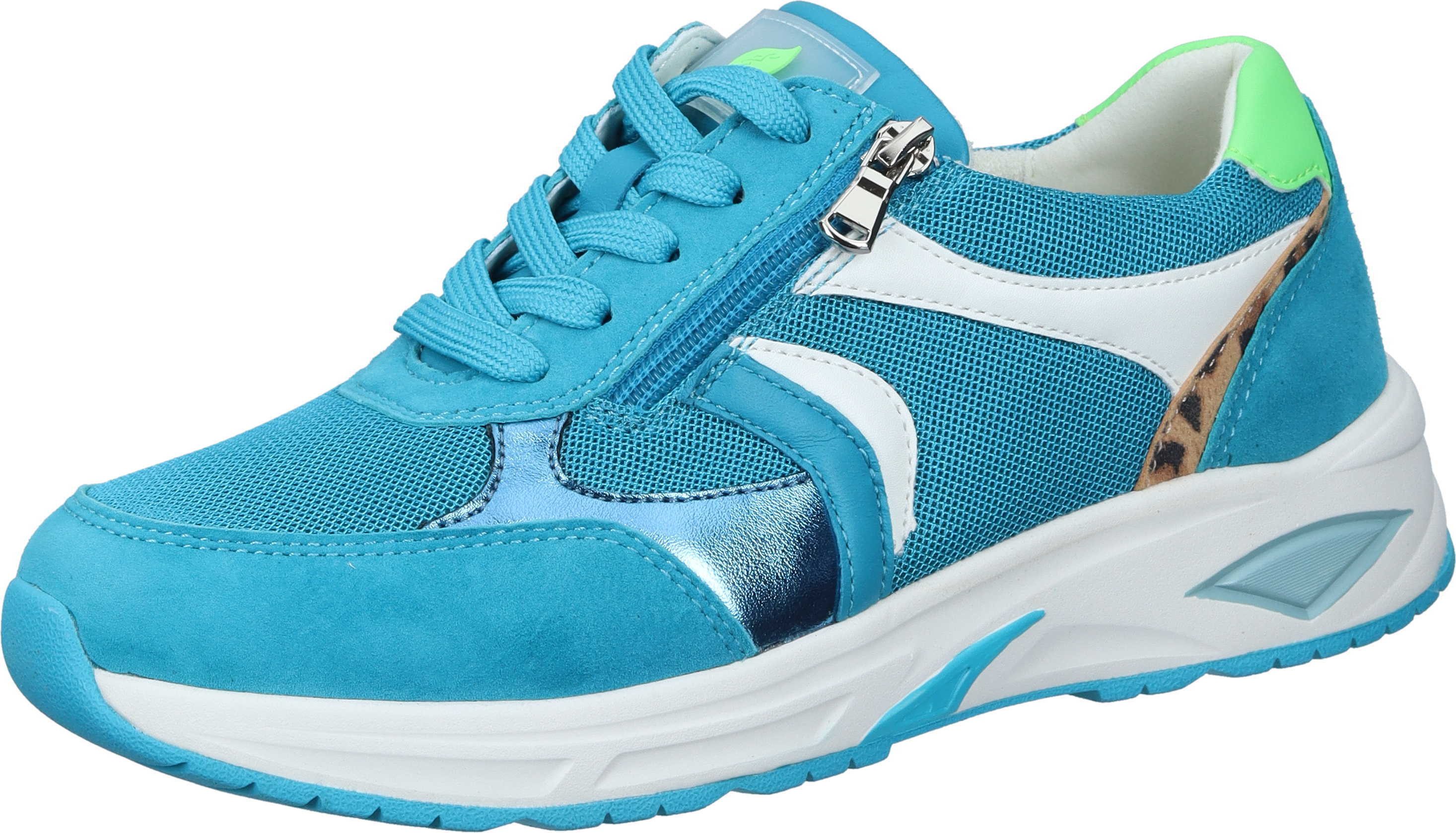 Waldläufer Schnürer Schnürschuh aus Velours/Mesh günstig online kaufen