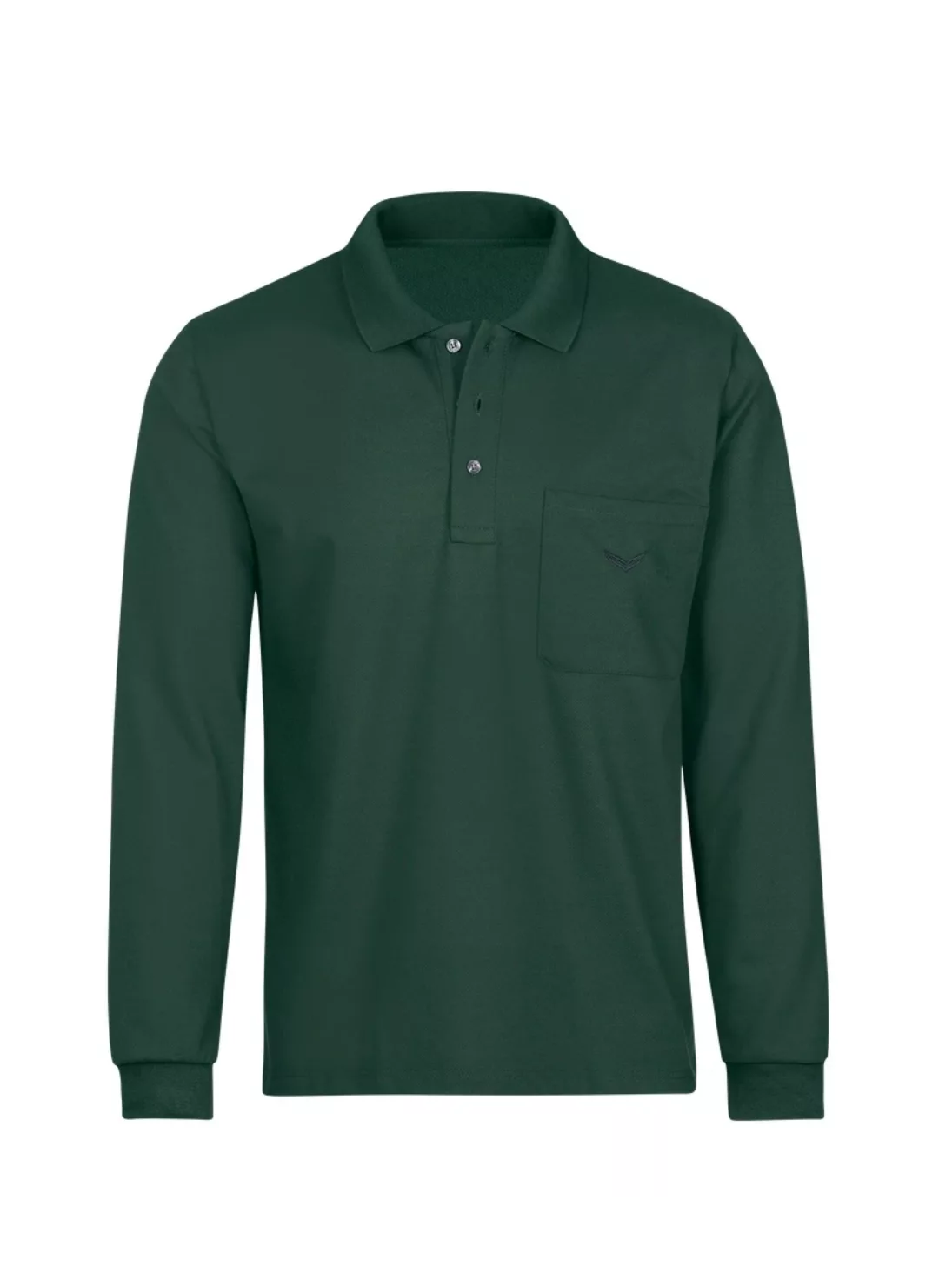 Trigema Poloshirt "TRIGEMA Langarm Poloshirt aus Baumwolle" günstig online kaufen
