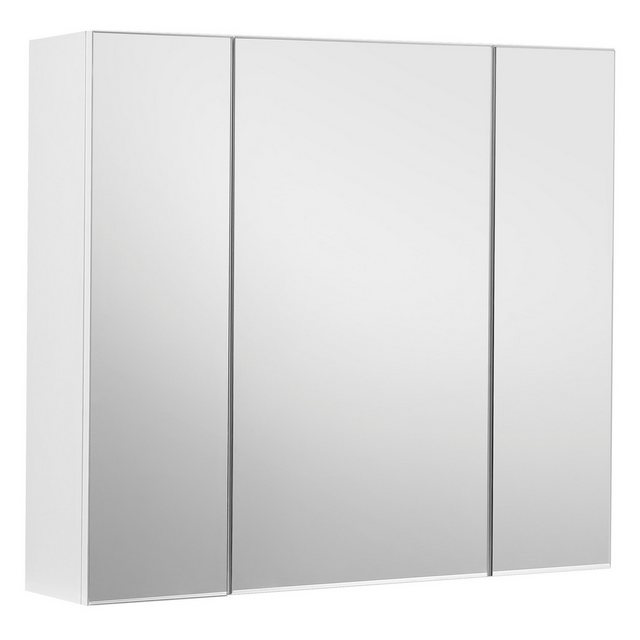 VASAGLE Spiegelschrank Badezimmerschrank verstellbare Regalebene, 3 Türen günstig online kaufen