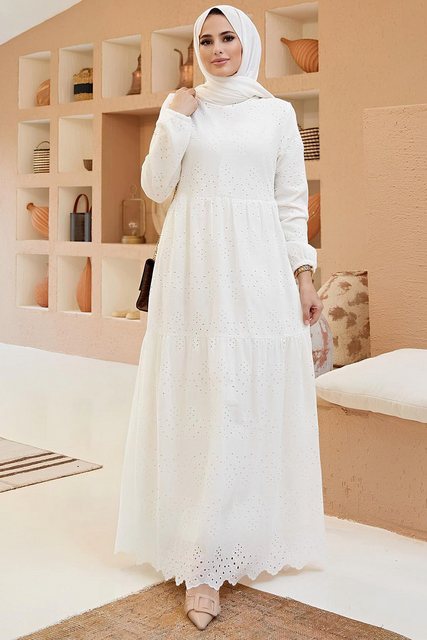 Modabout Maxikleid Langes Kleider Abaya Hijab Kleid Damen - NELB0007D4644EK günstig online kaufen