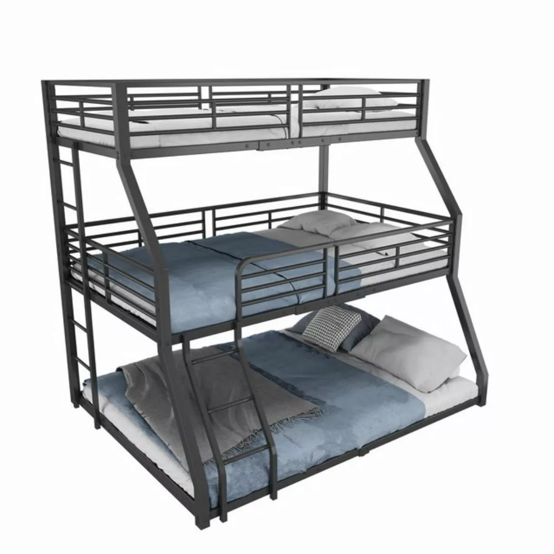 HAUSS SPOLE Etagenbett 90x200cm Eisenbett Dreifach-Etagenbett für Kinder, J günstig online kaufen