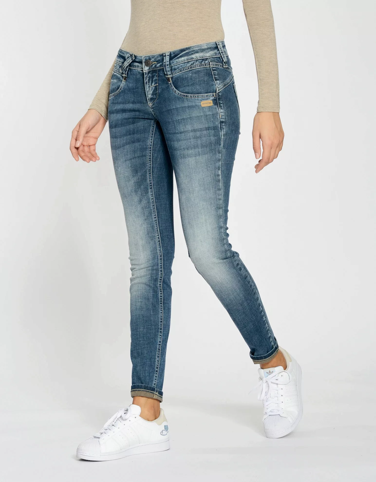 GANG Skinny-fit-Jeans "94NENA", mit modischer Waschung günstig online kaufen