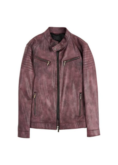 Pierre Cardin Lederimitatjacke im angesagten Biker-Stil günstig online kaufen