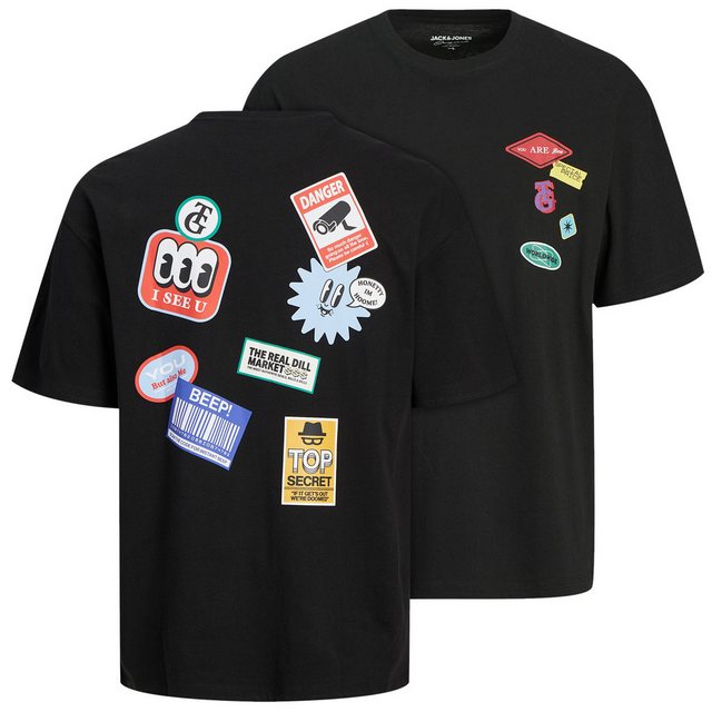 Jack & Jones Rundhalsshirt Jack&Jones Shirt XXL JORDECAL Rückenprint schwar günstig online kaufen