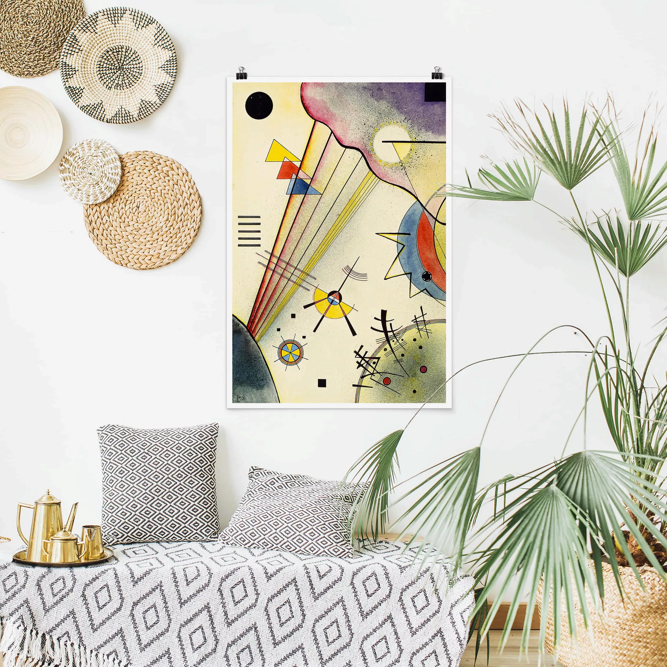 Poster Kunstdruck - Hochformat Wassily Kandinsky - Deutliche Verbindung günstig online kaufen