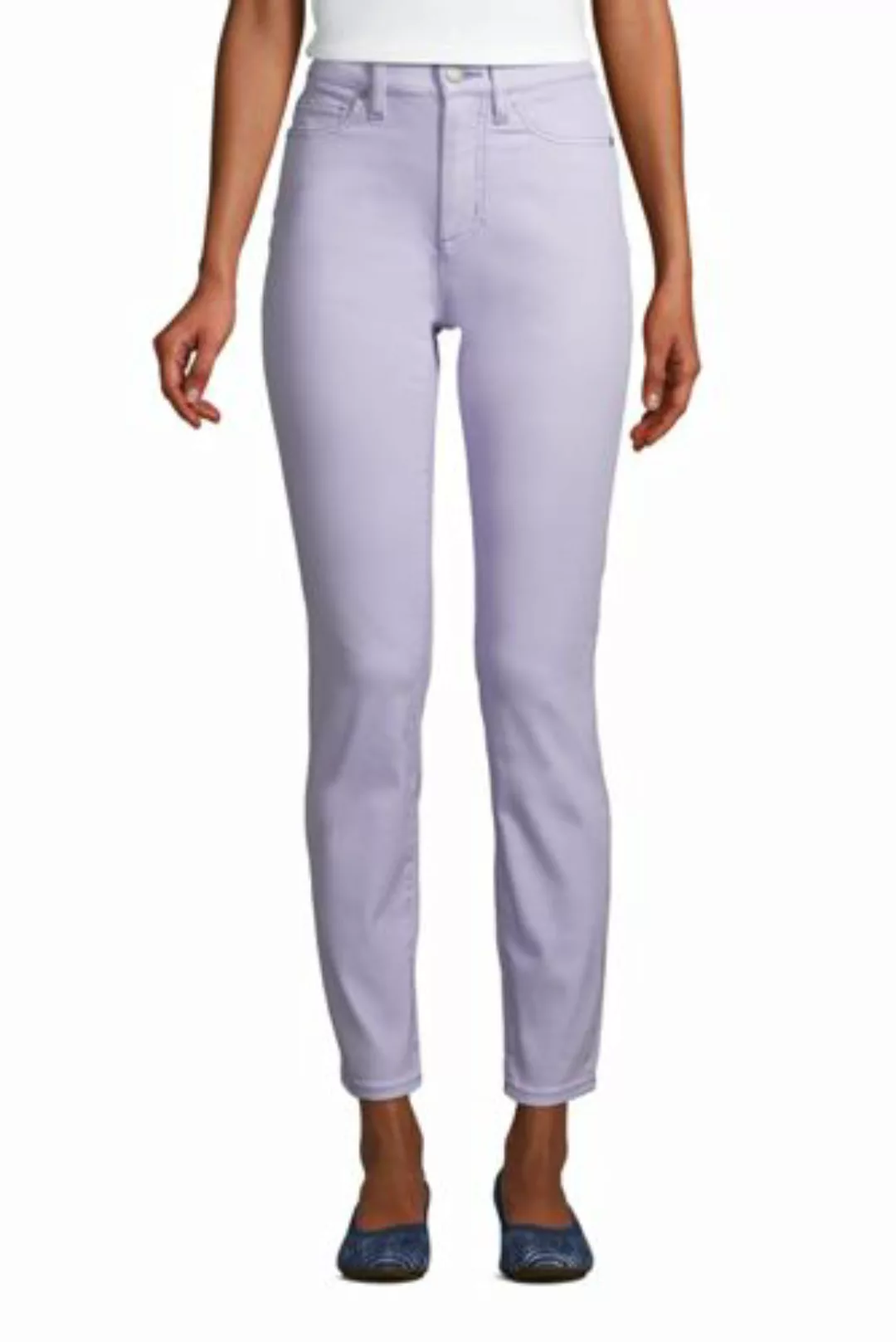 Slim Fit Öko Jeans High Waist, Damen, Größe: XS Normal, Lila, Elasthan, by günstig online kaufen