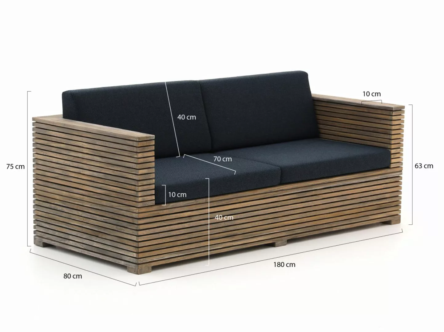 ROUGH-C Gartensofa 180 cm günstig online kaufen