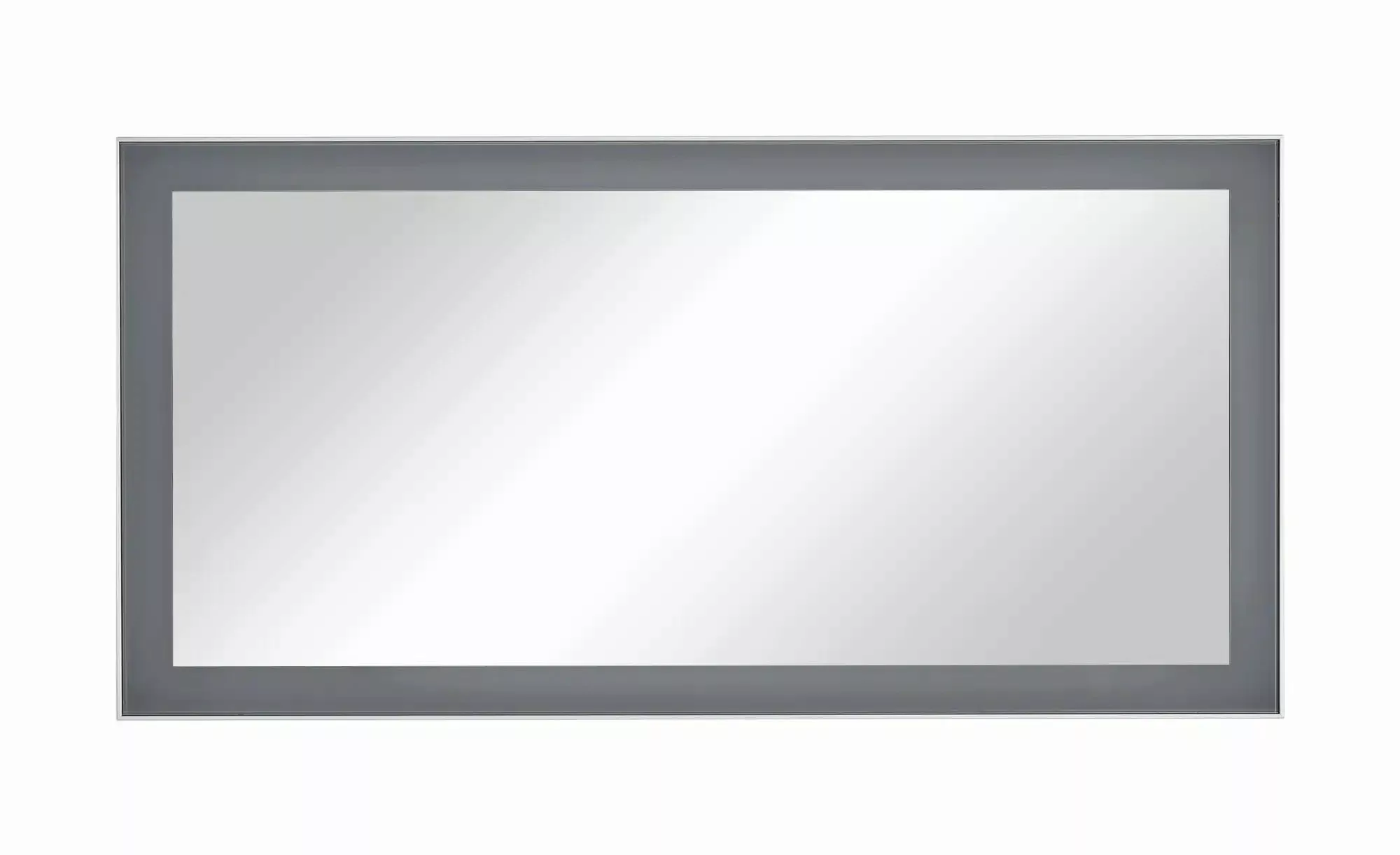 Spiegel 120 x 60 cm Duna ¦ grau ¦ Glas,Aluminium,Holzwerkstoff ¦ Maße (cm): günstig online kaufen