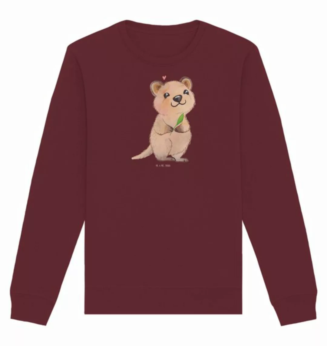 Mr. & Mrs. Panda Longpullover Quokka Happy Größe M - Burgundy - Geschenk, l günstig online kaufen