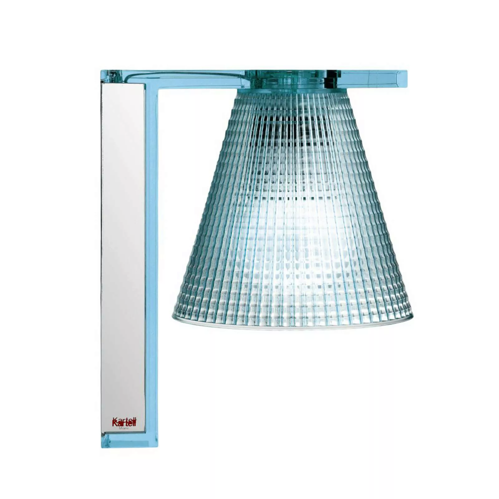 Kartell - Light-Air Wandleuchte - hellblau/transparent/BxHxT 14x21x17cm günstig online kaufen