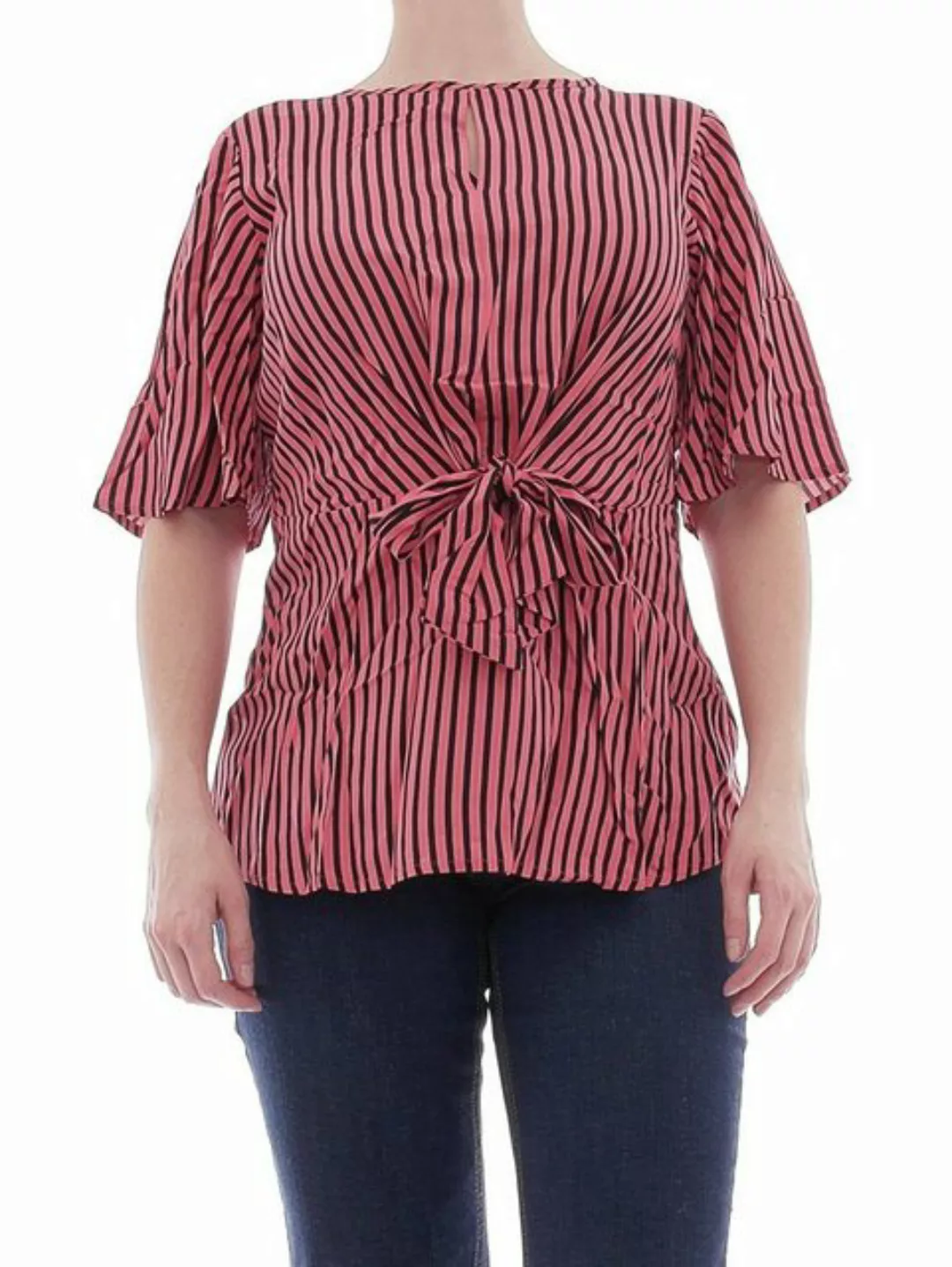 YESET Blusentop Bluse Shirt 1/2 Arm Knoten Streifen rot 966155 günstig online kaufen