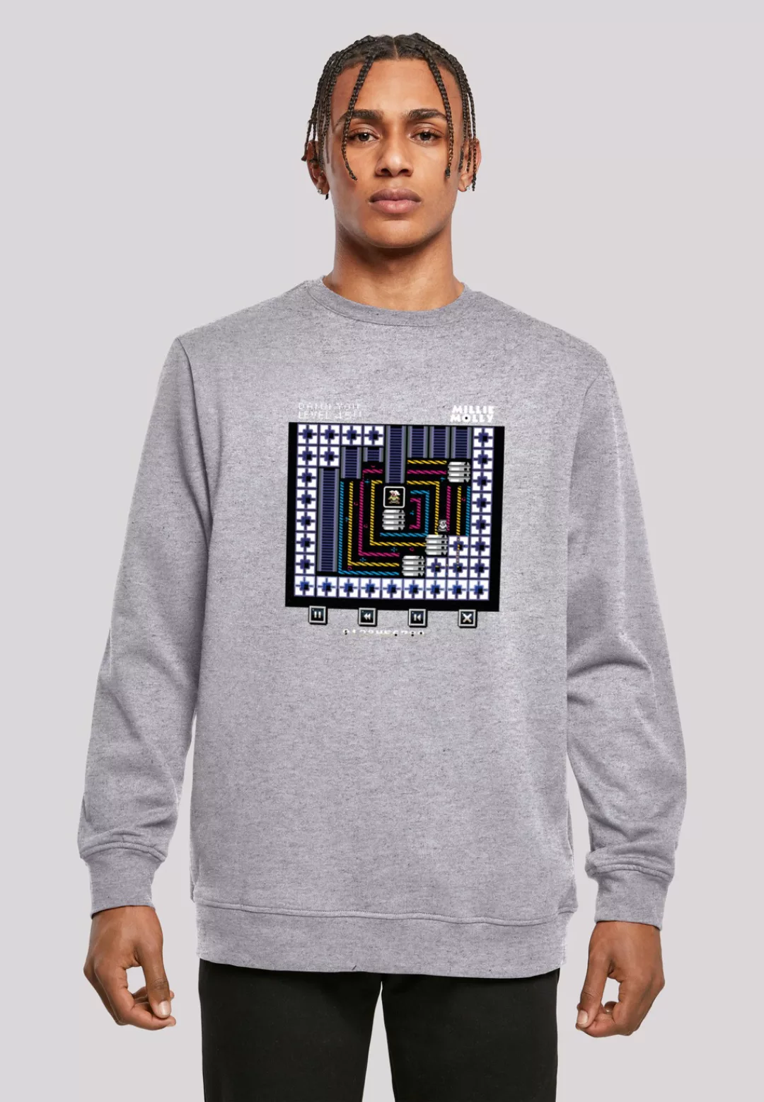 F4NT4STIC Kapuzenpullover "Retro Gaming Level 45", Print günstig online kaufen