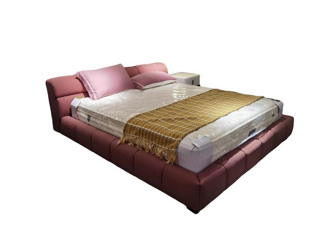 JVmoebel Bett Betten Schlaf Zimmer Leder 180x200cm Neu Bett Polster Design, günstig online kaufen